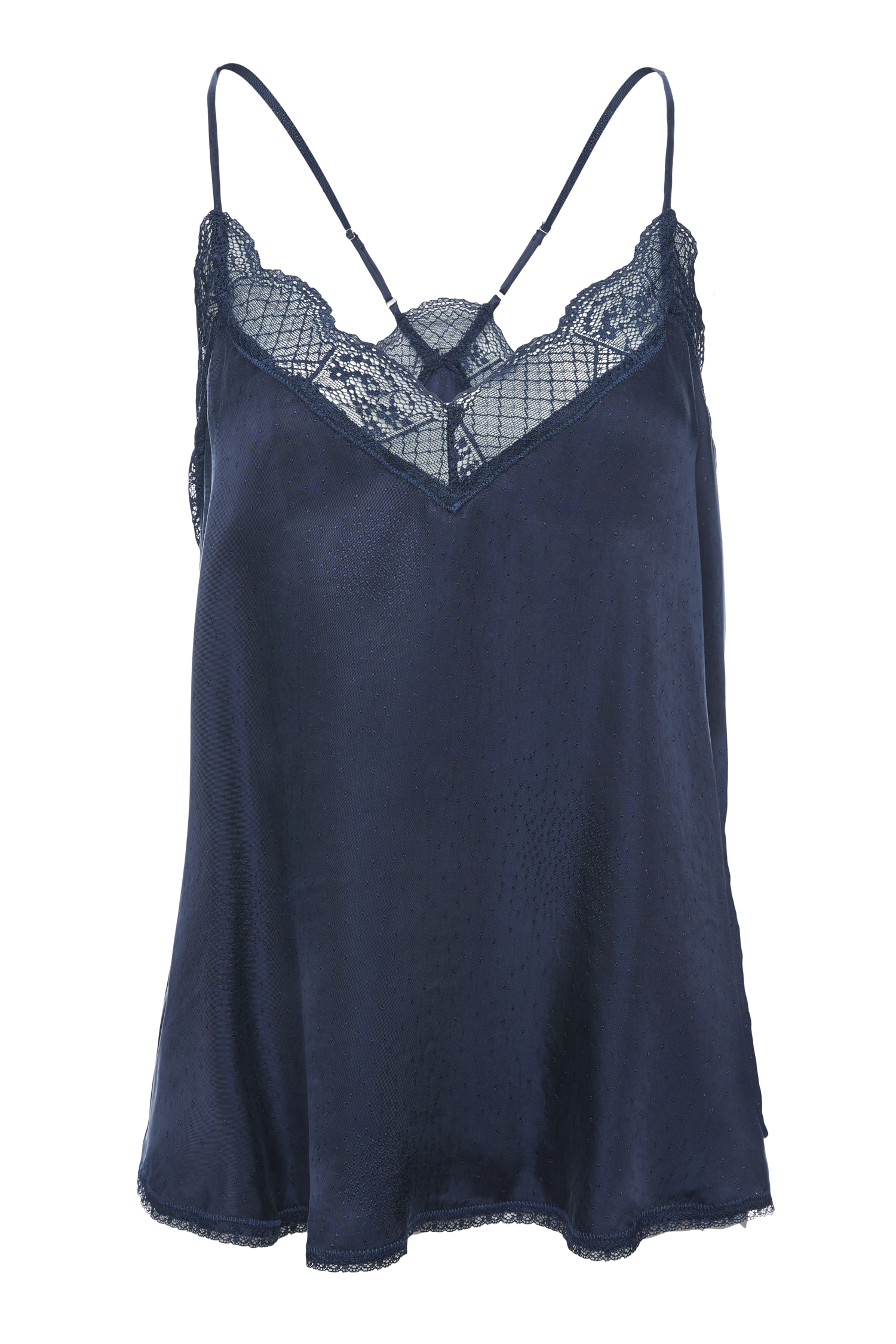 Solid Lace Trim Cami