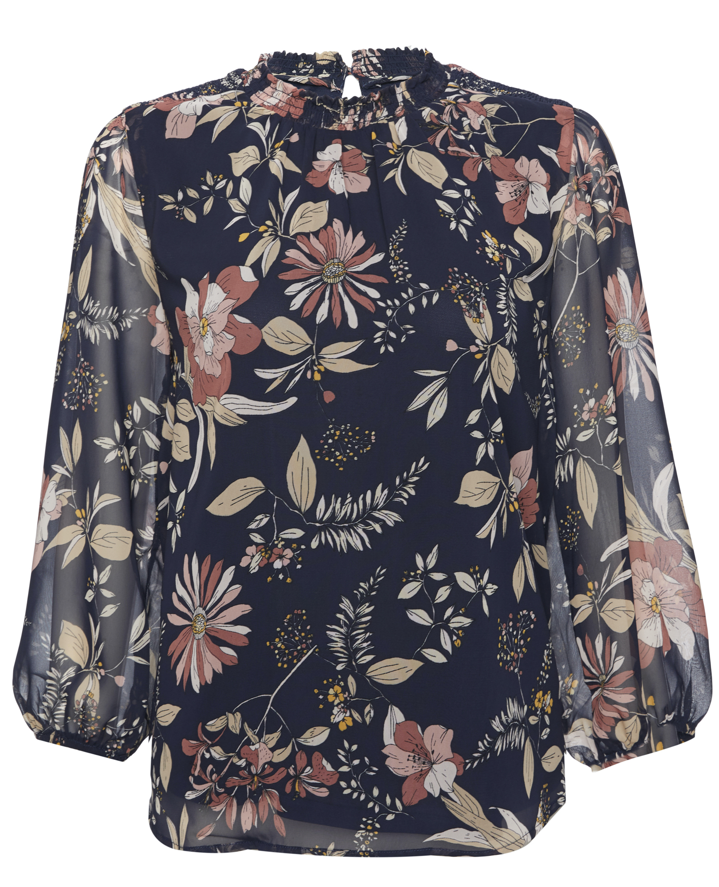 Collective Concepts High Neck 3/4 Sleeve Blouse
