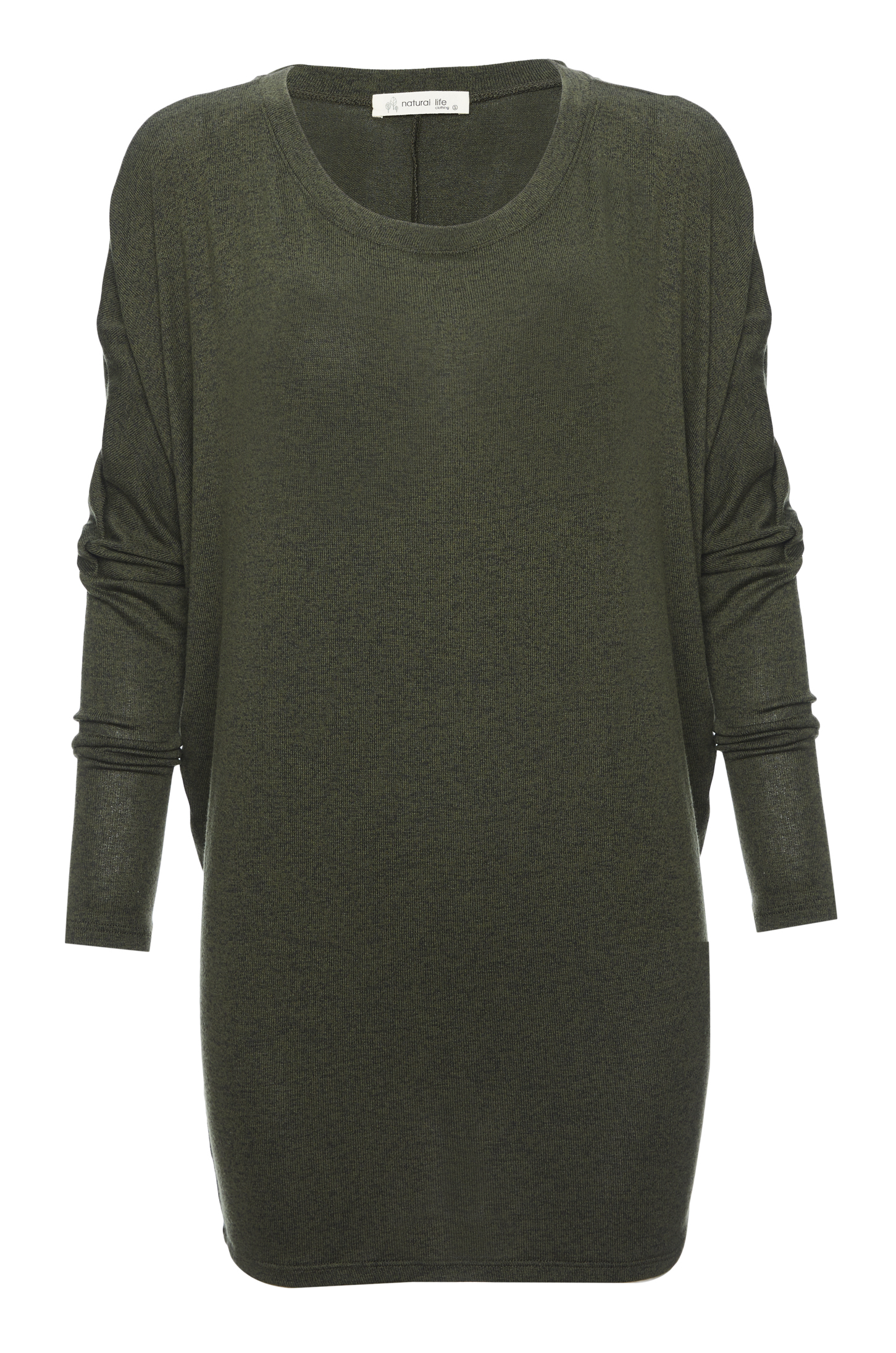 Boat Neck Long Sleeve Hacci Top