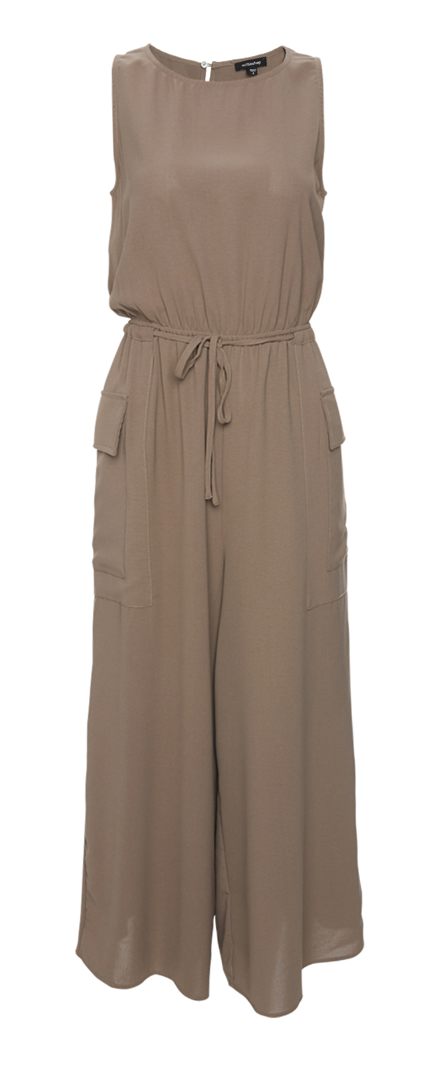 Mittoshop Sleeveless Cargo Pocket Jumpsuit