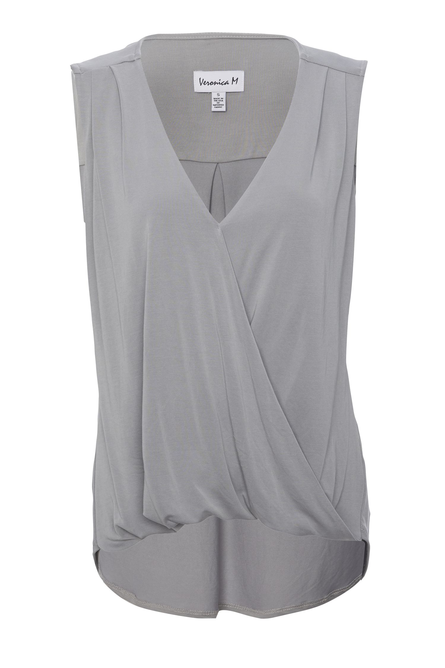 Veronica M Sleeveless Cupro Surplice Top