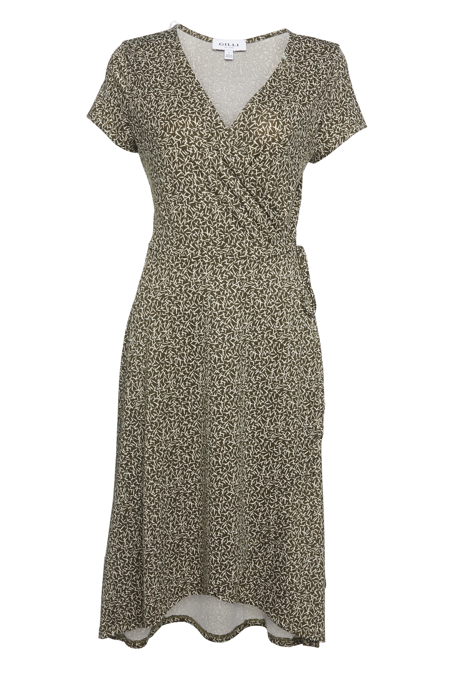 Midi Faux Wrap Dress