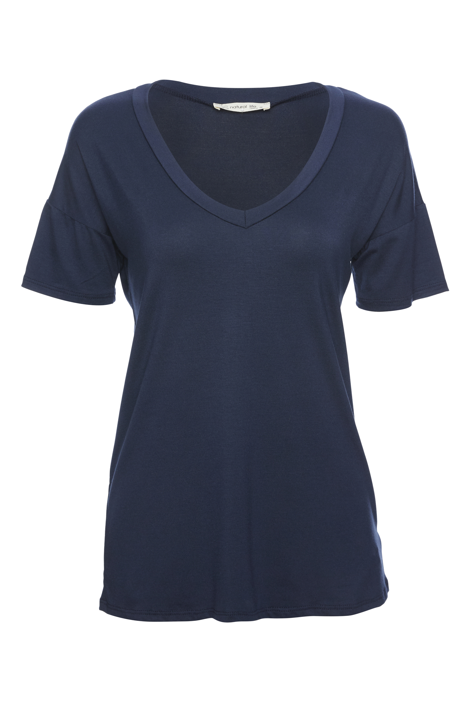 V-Neck Mid-Sleeve Tee
