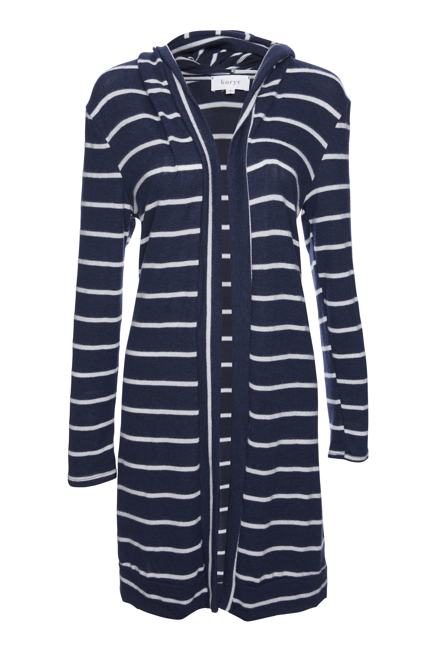 Striped Brushed Cardigan