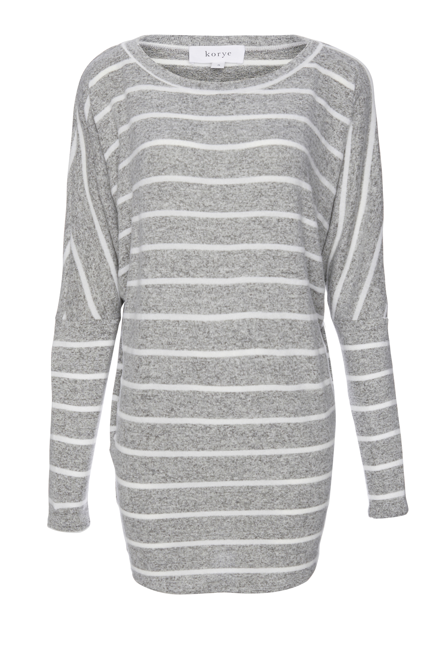 Striped Brushed Long Sleeve Top