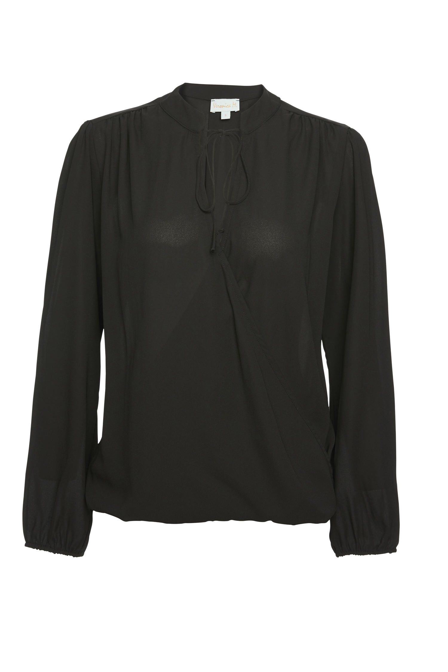 Veronica M Long Sleeve Surplice Blouse
