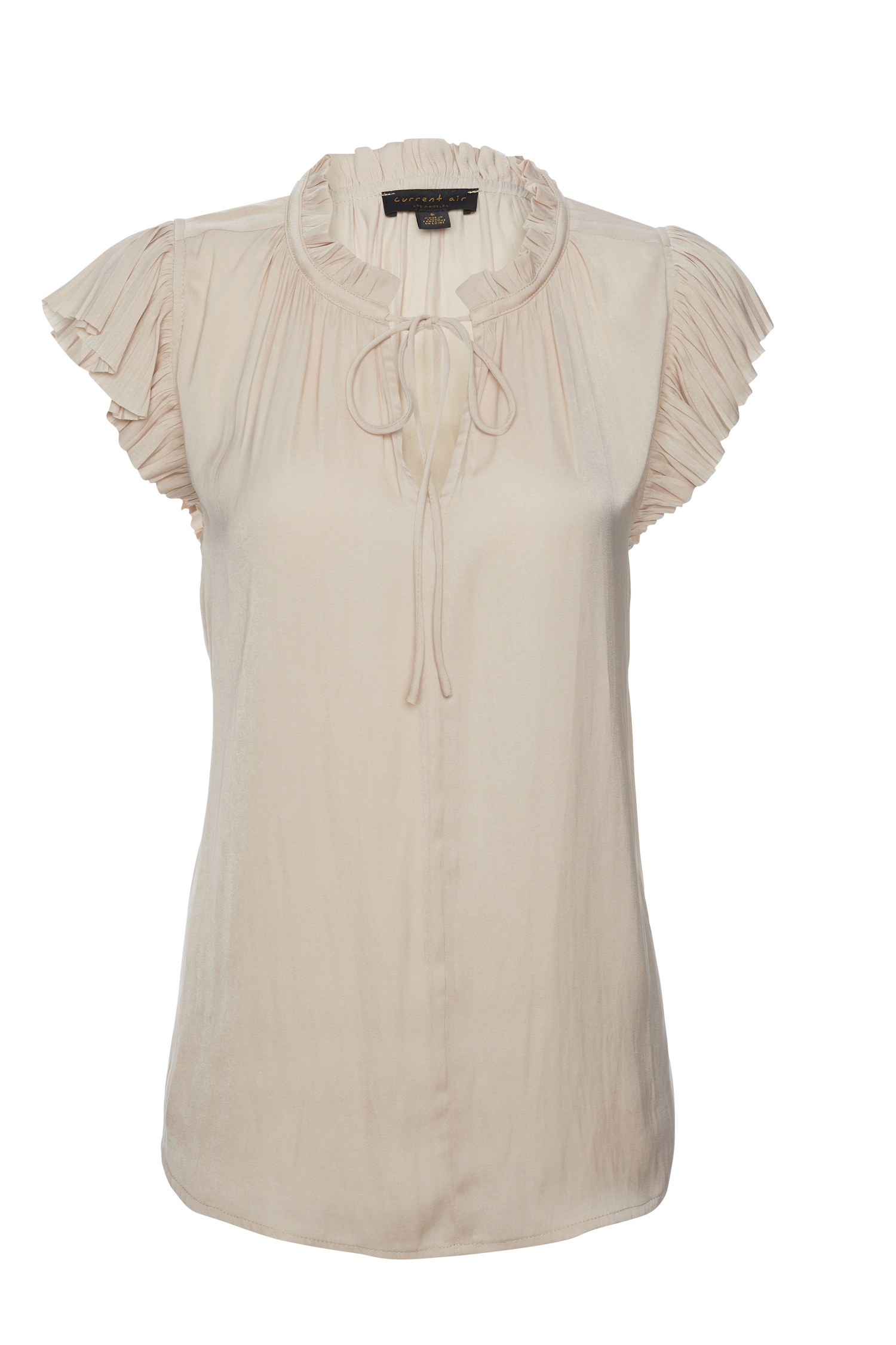Current Air Split Neck Short Sleeve Top