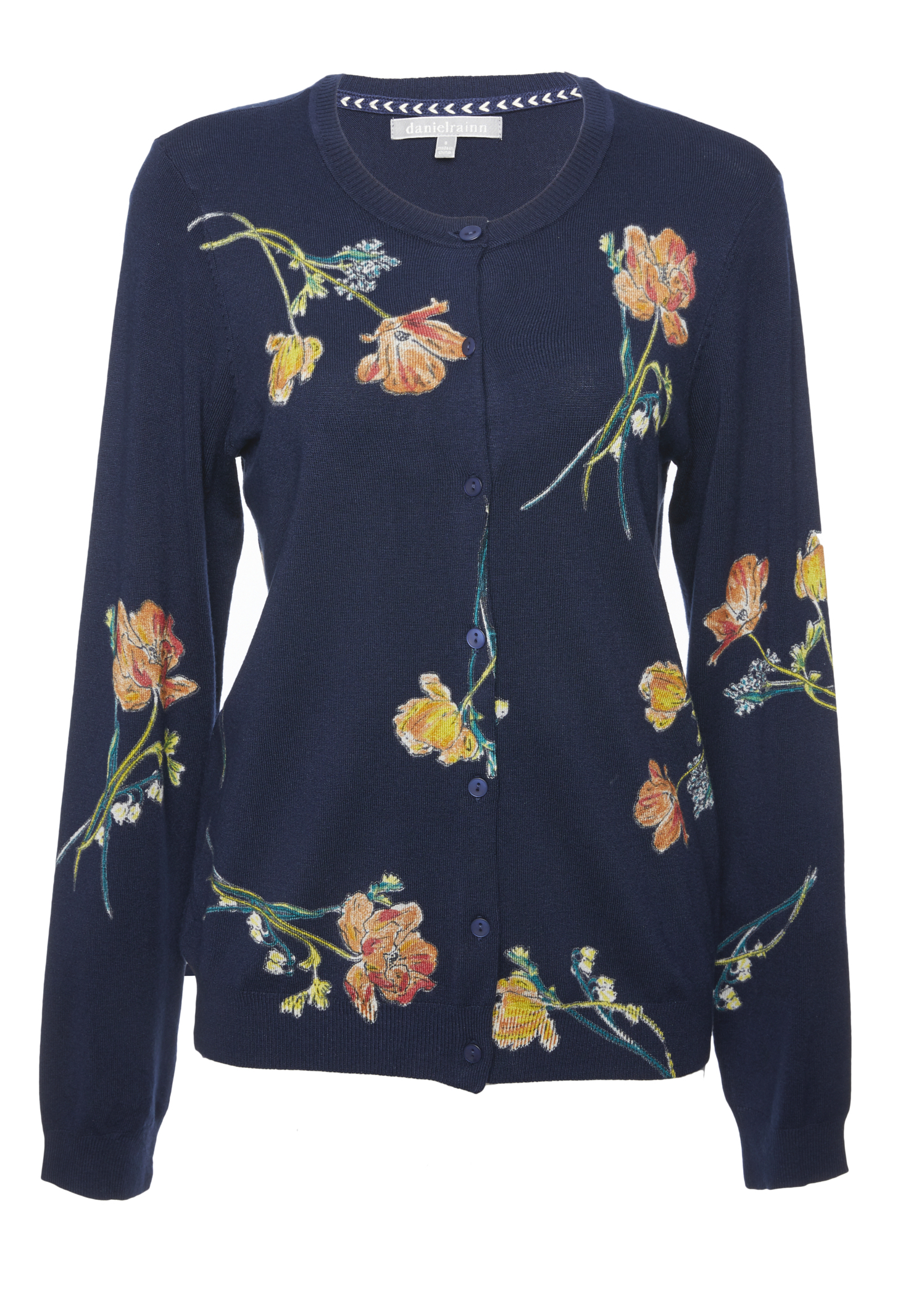 Daniel Rainn Floral Print Cardigan