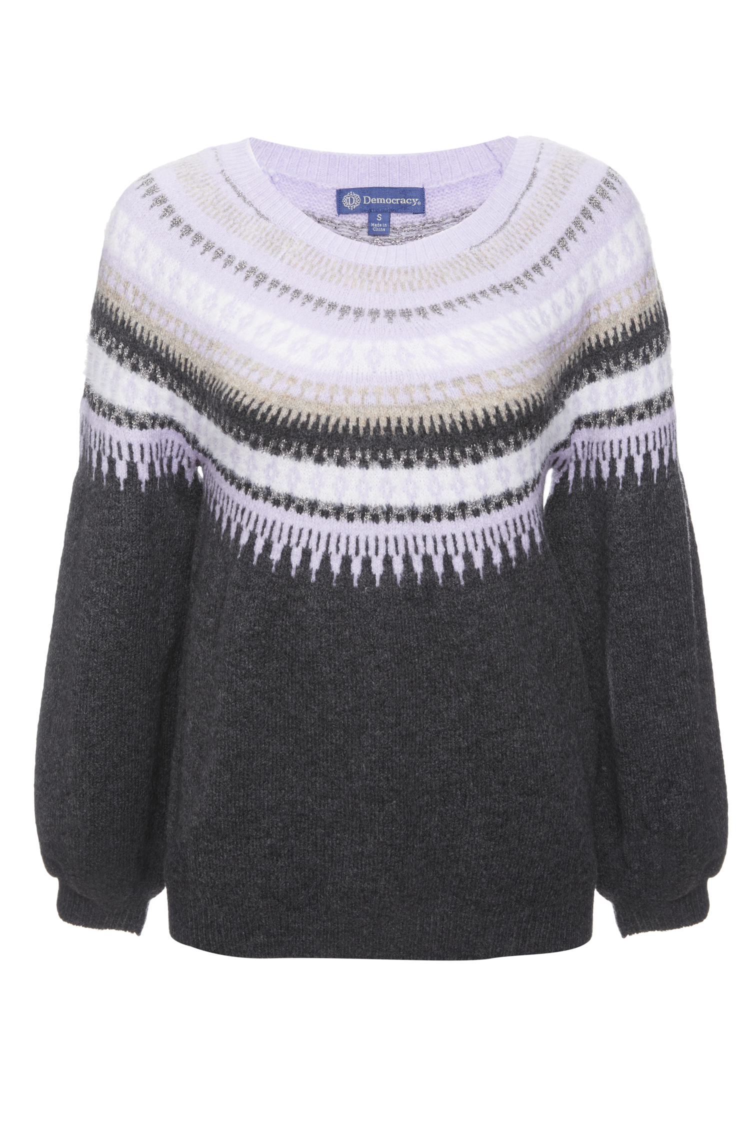 Democracy Metallic + Eyelash Detail Sweater