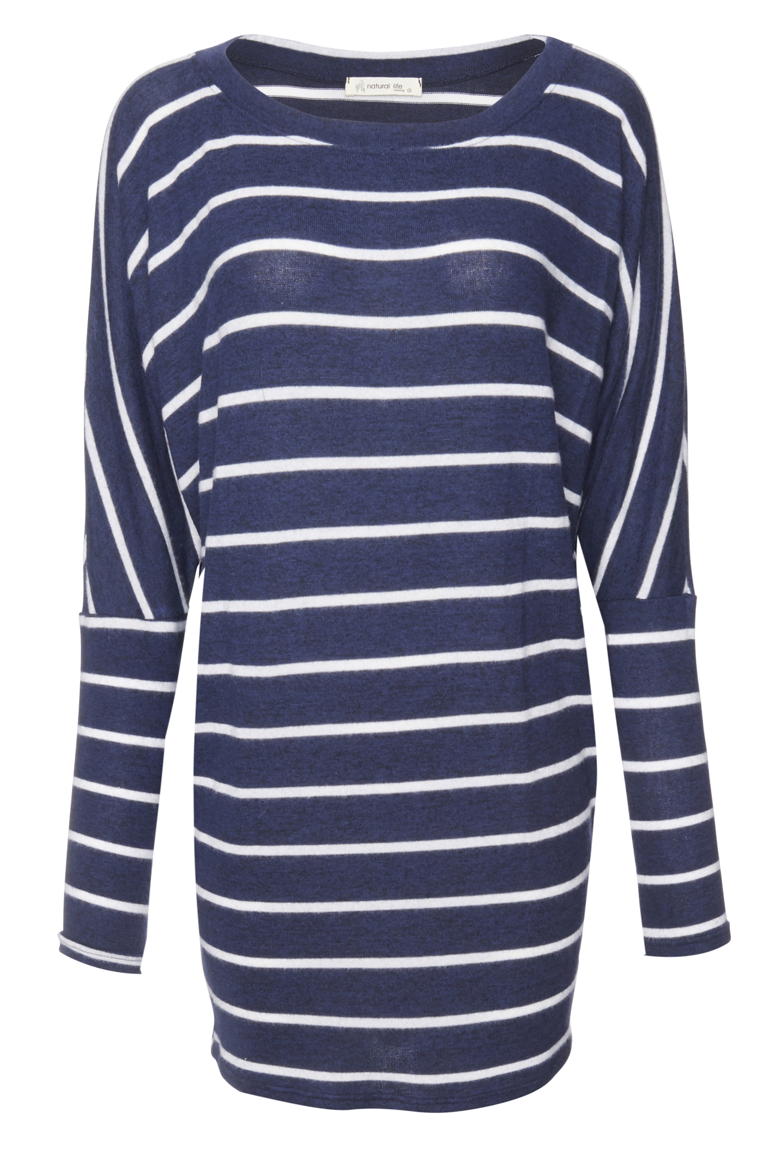 Striped Brushed Long Sleeve Top