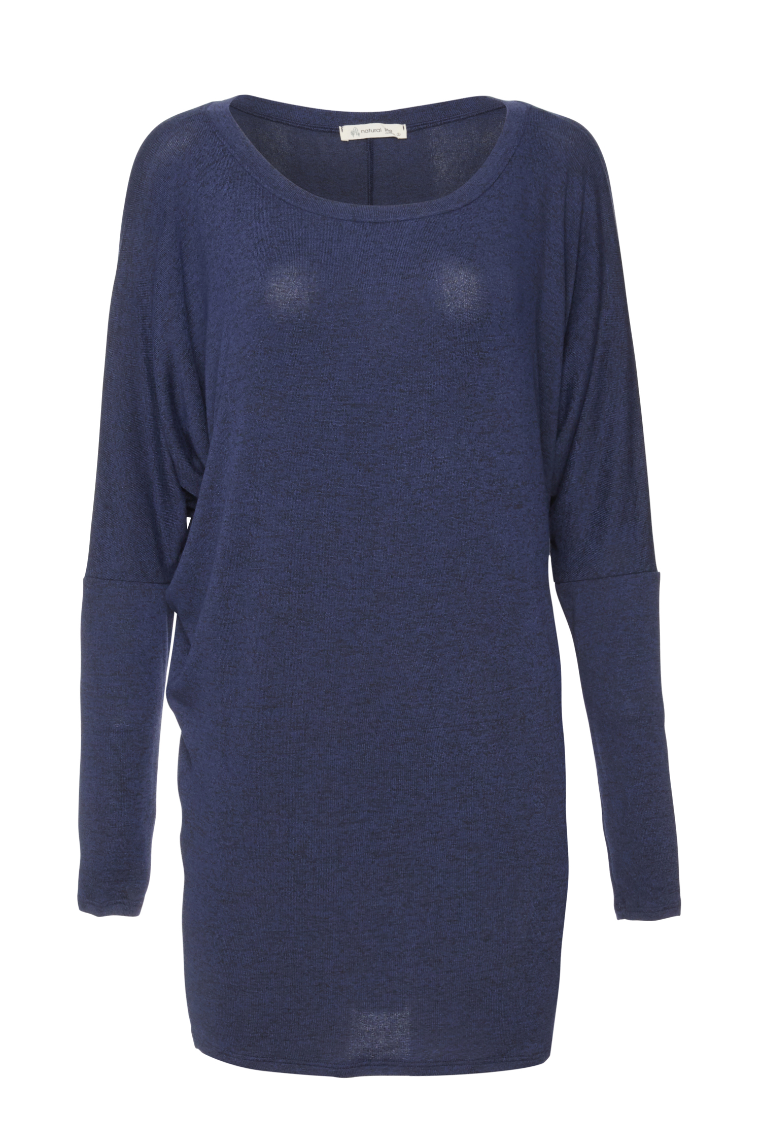 Boat Neck Long Sleeve Hacci Top