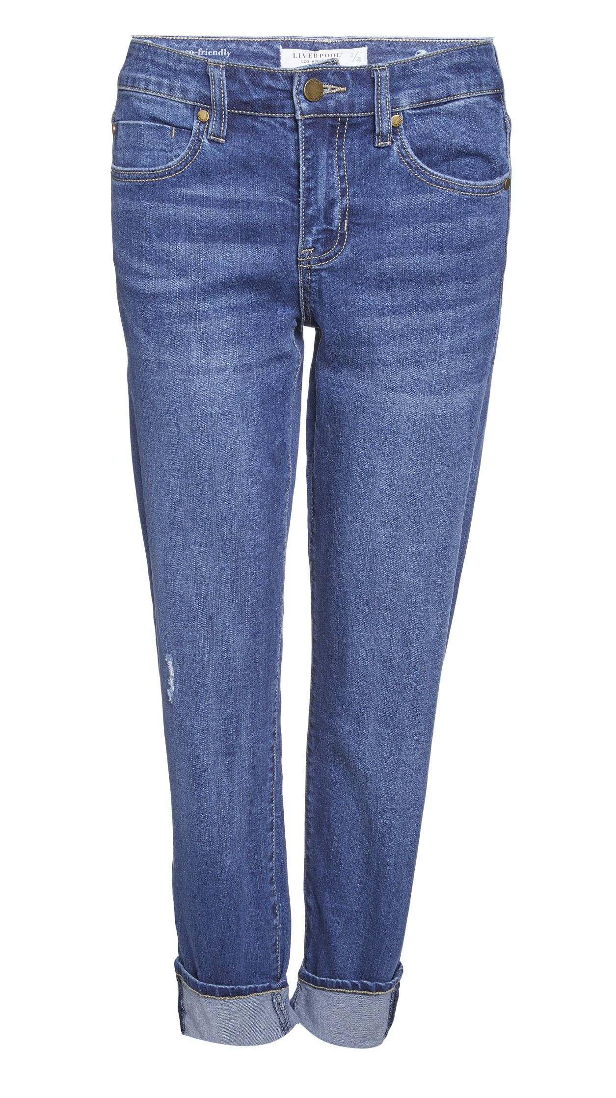 Liverpool Mid Rise Girlfriend Jeans