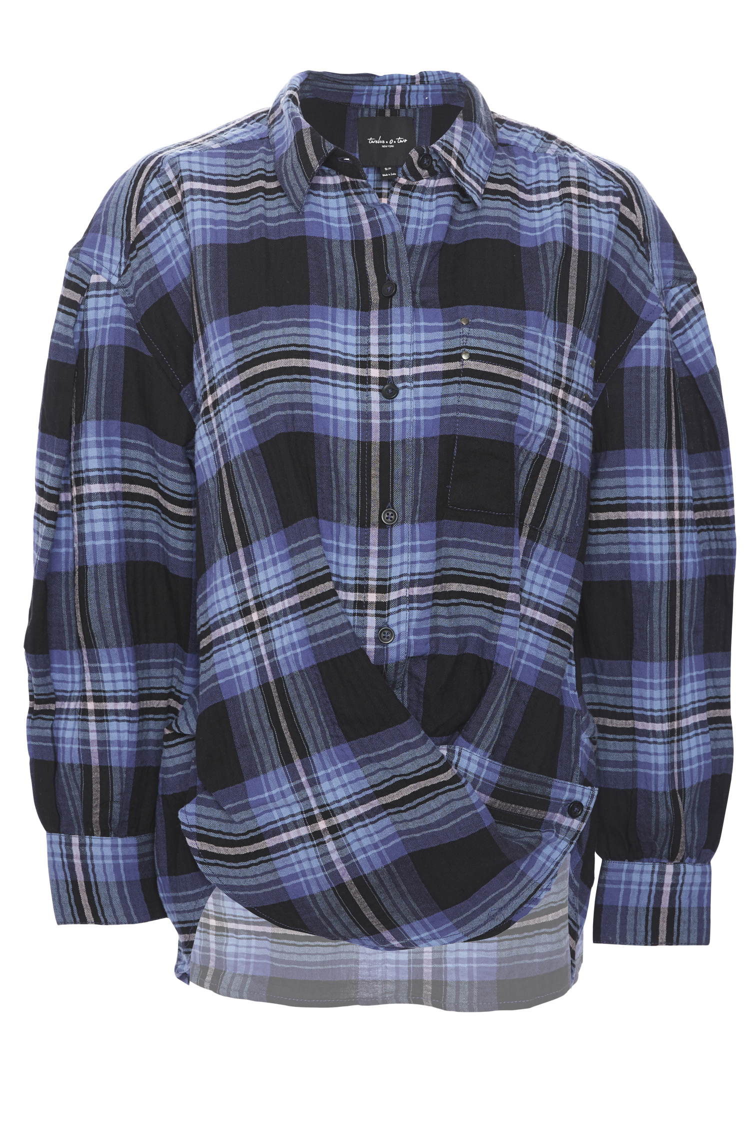 BeachLunchLounge Crinkled Cotton Plaid