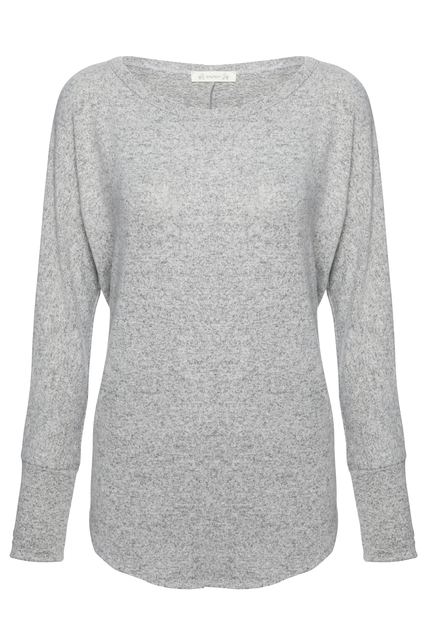 Boat Neck Brushed Hacci