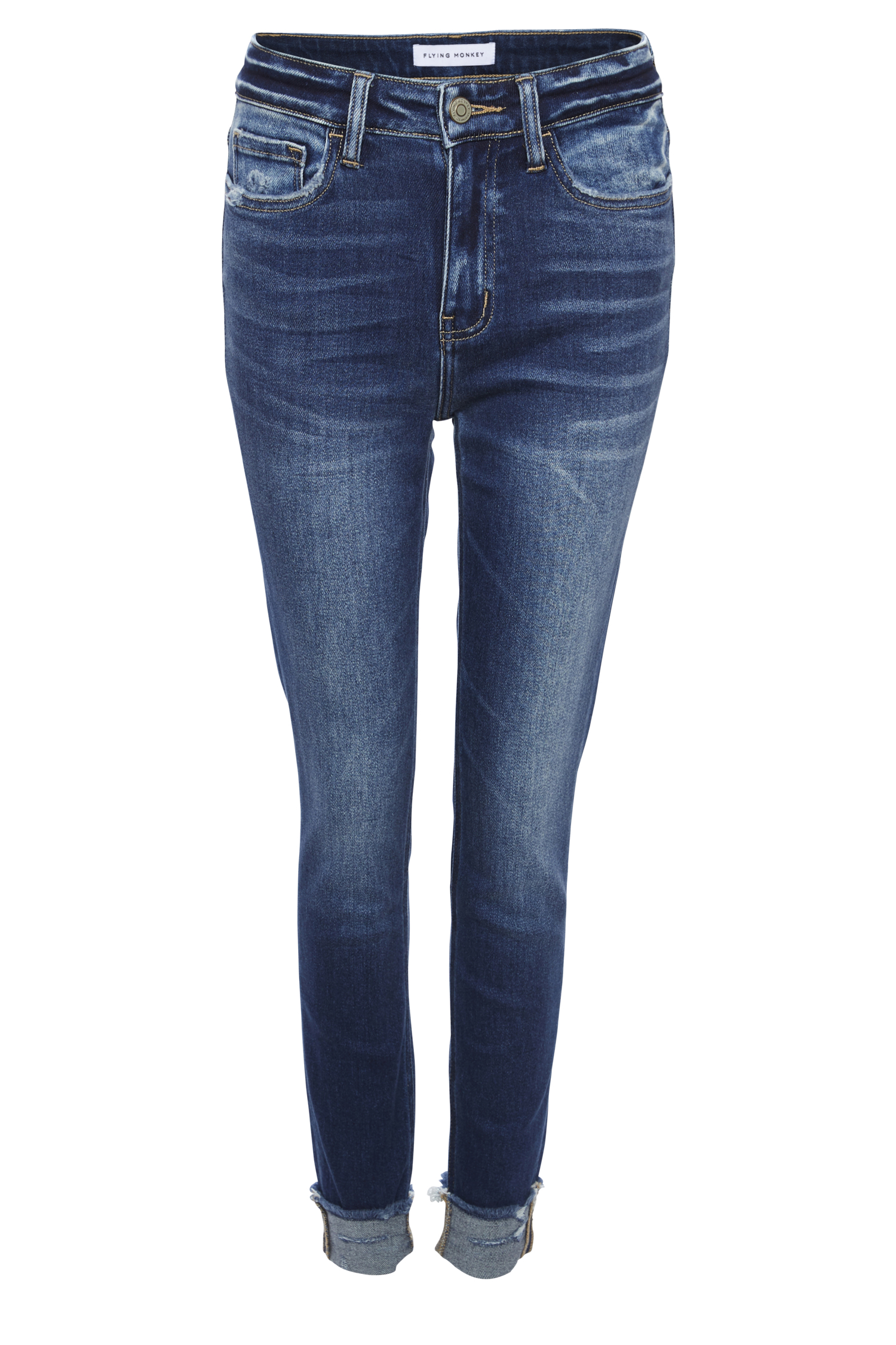 Released Fray Hem Skinny w/ Cuff