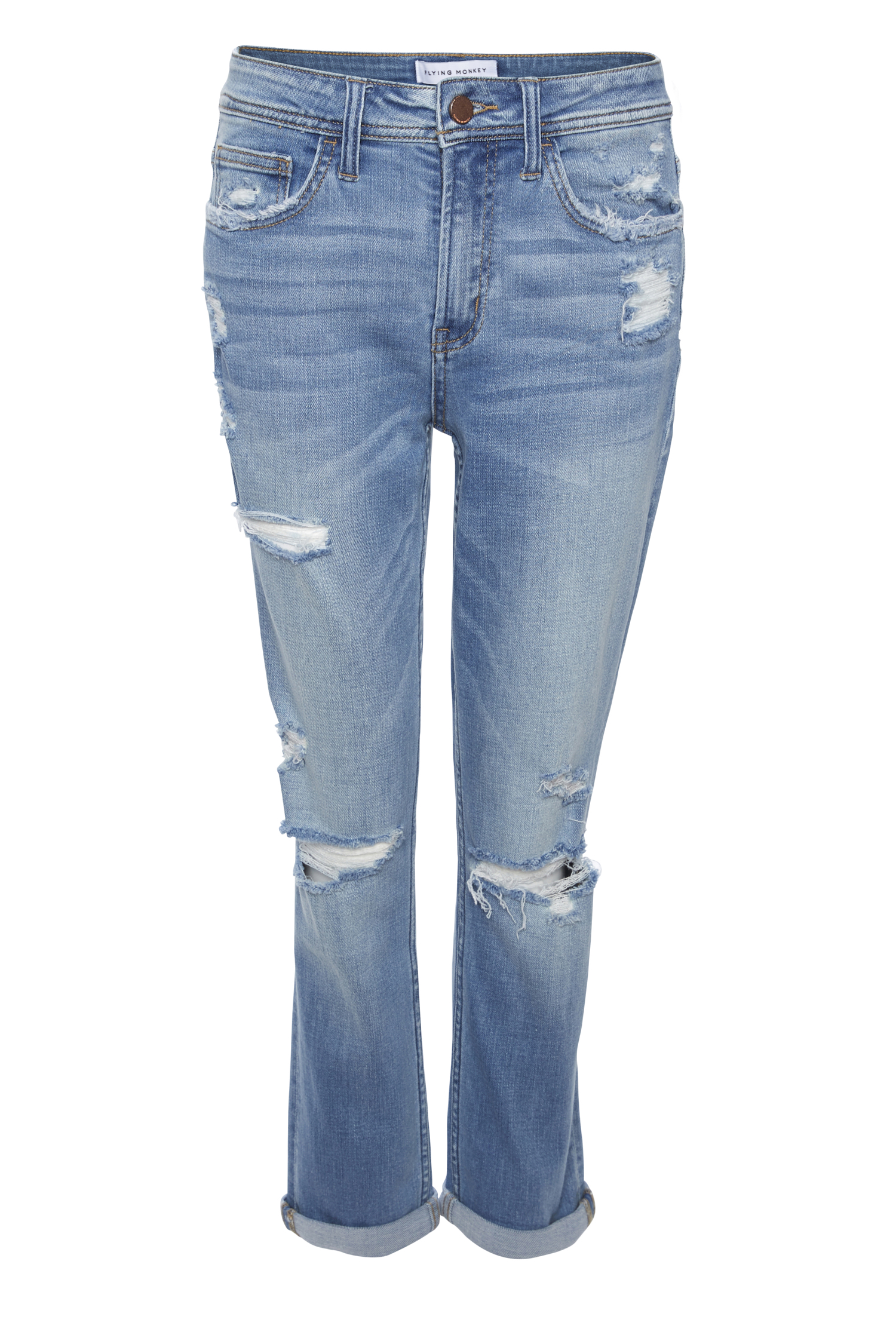 Flying Monkey Straight Boyfriend Style Jean