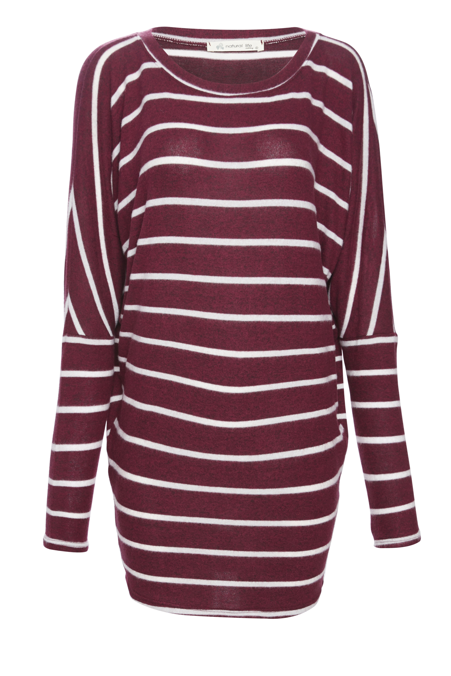 Striped Brushed Long Sleeve Top