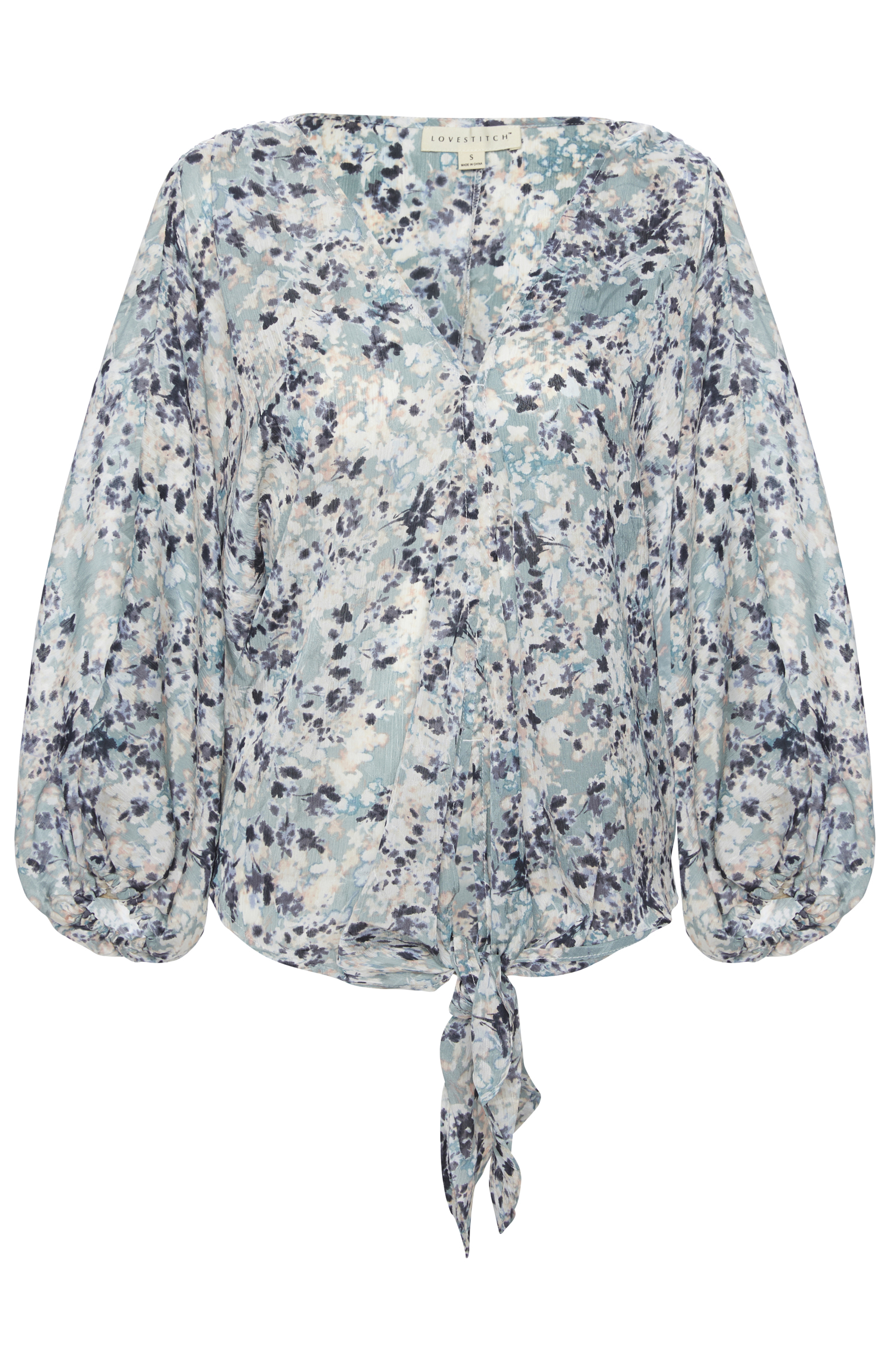 Floral Tie Front Top
