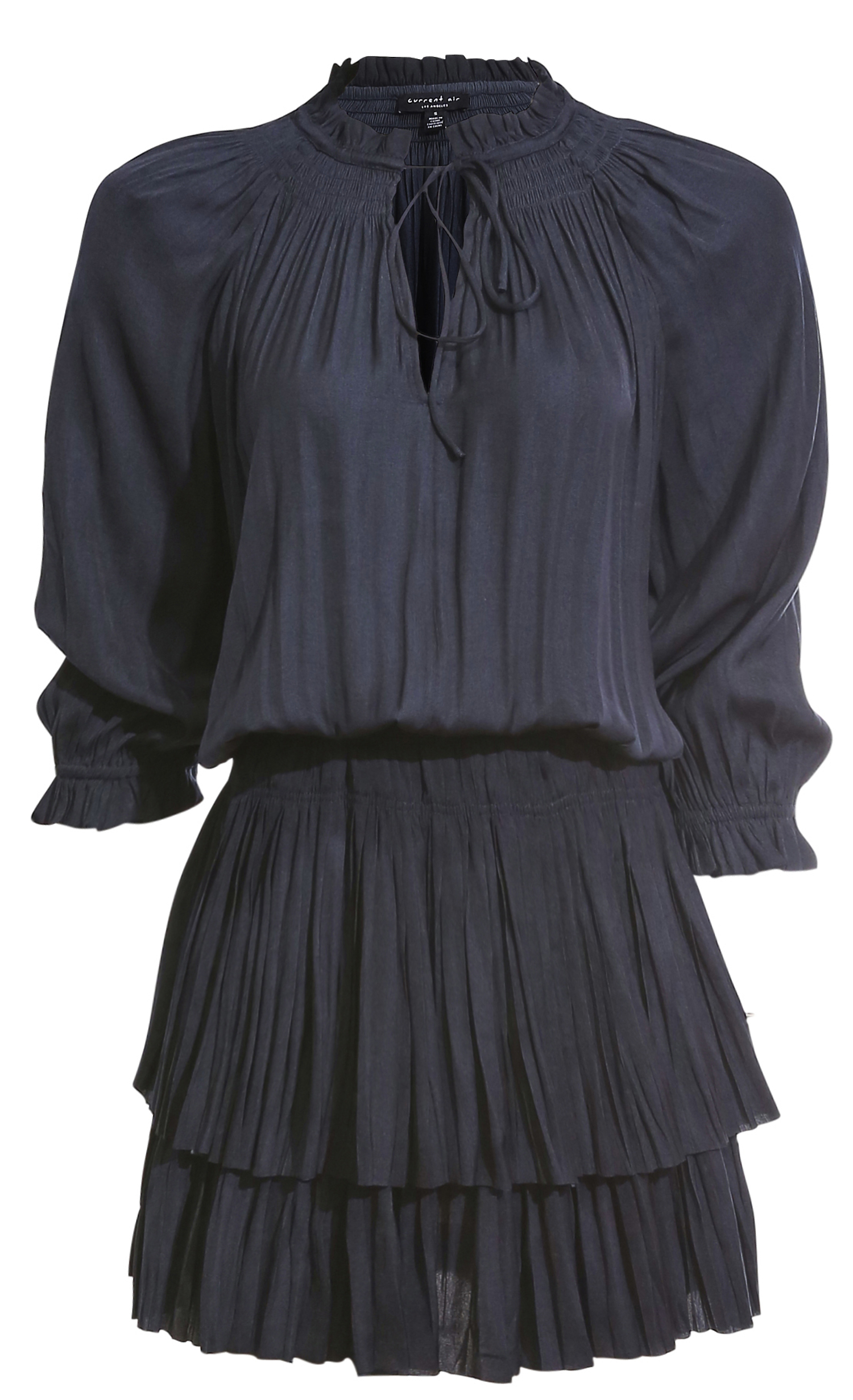 Pleated Mini Dress
