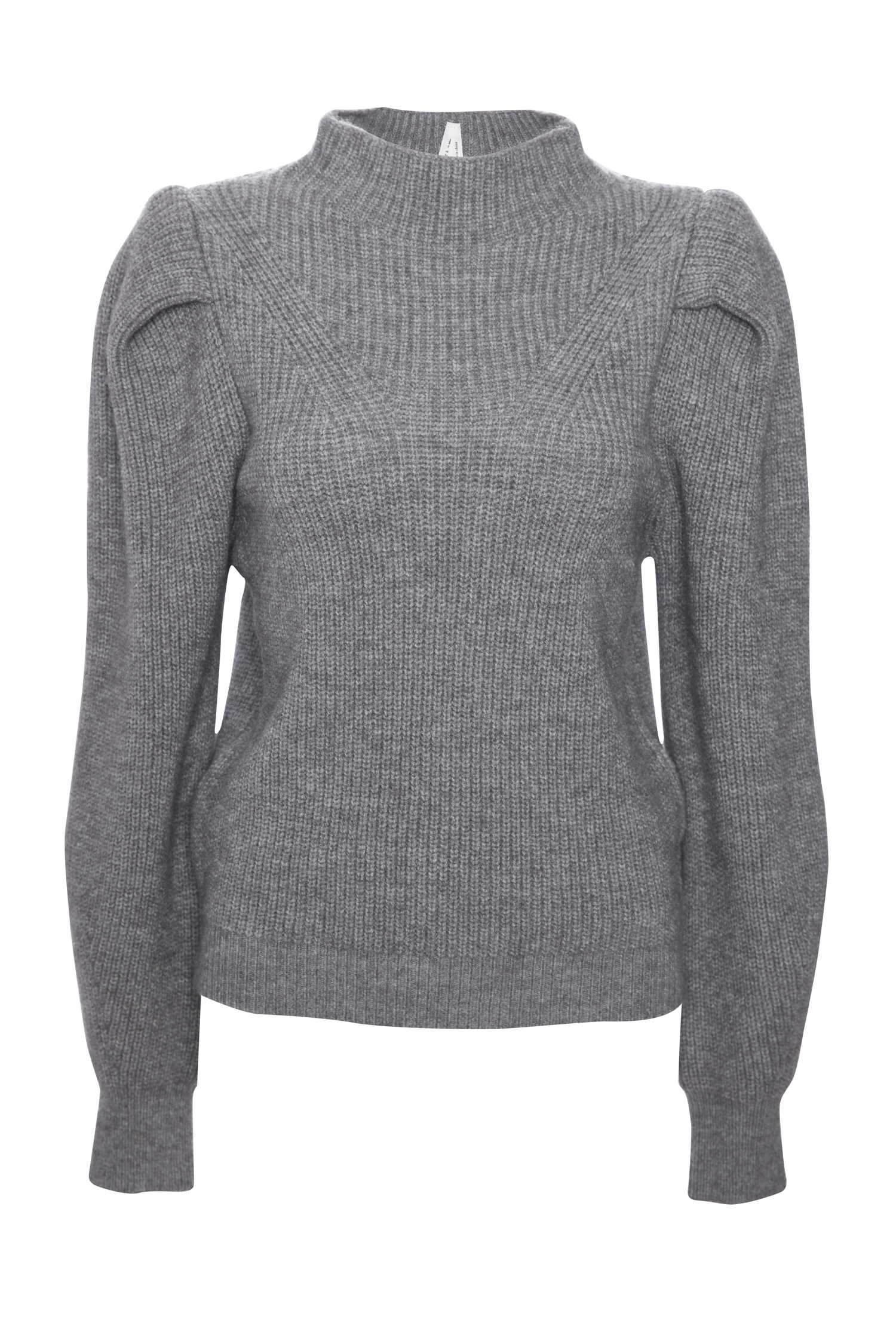 Mock Neck Puff Sleeve Sweater