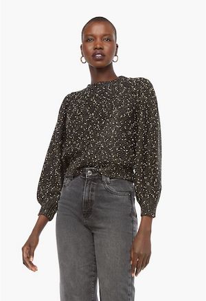 Lurex Crop Sweater