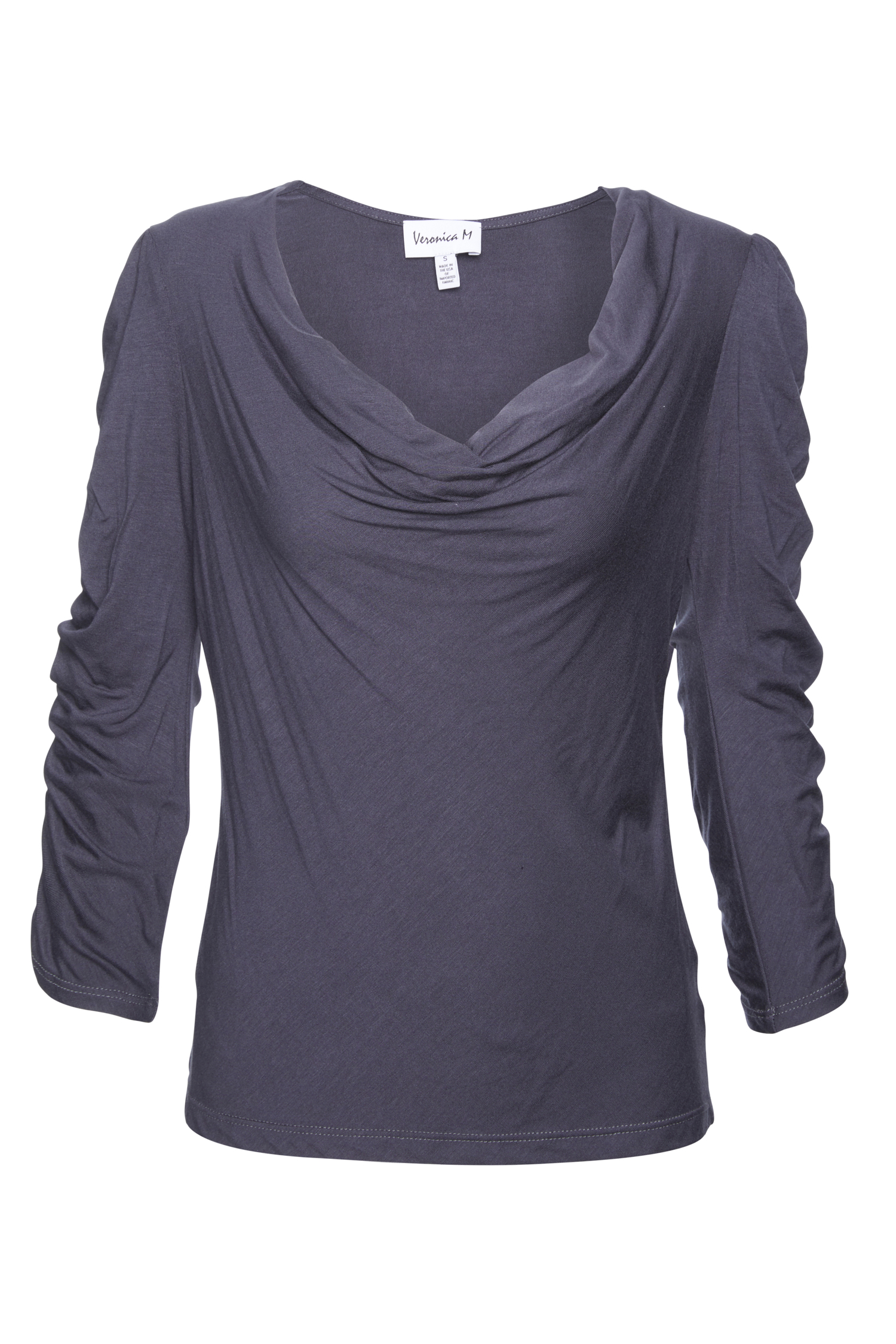 Veronica M Shirred Sleeve Cowl Top