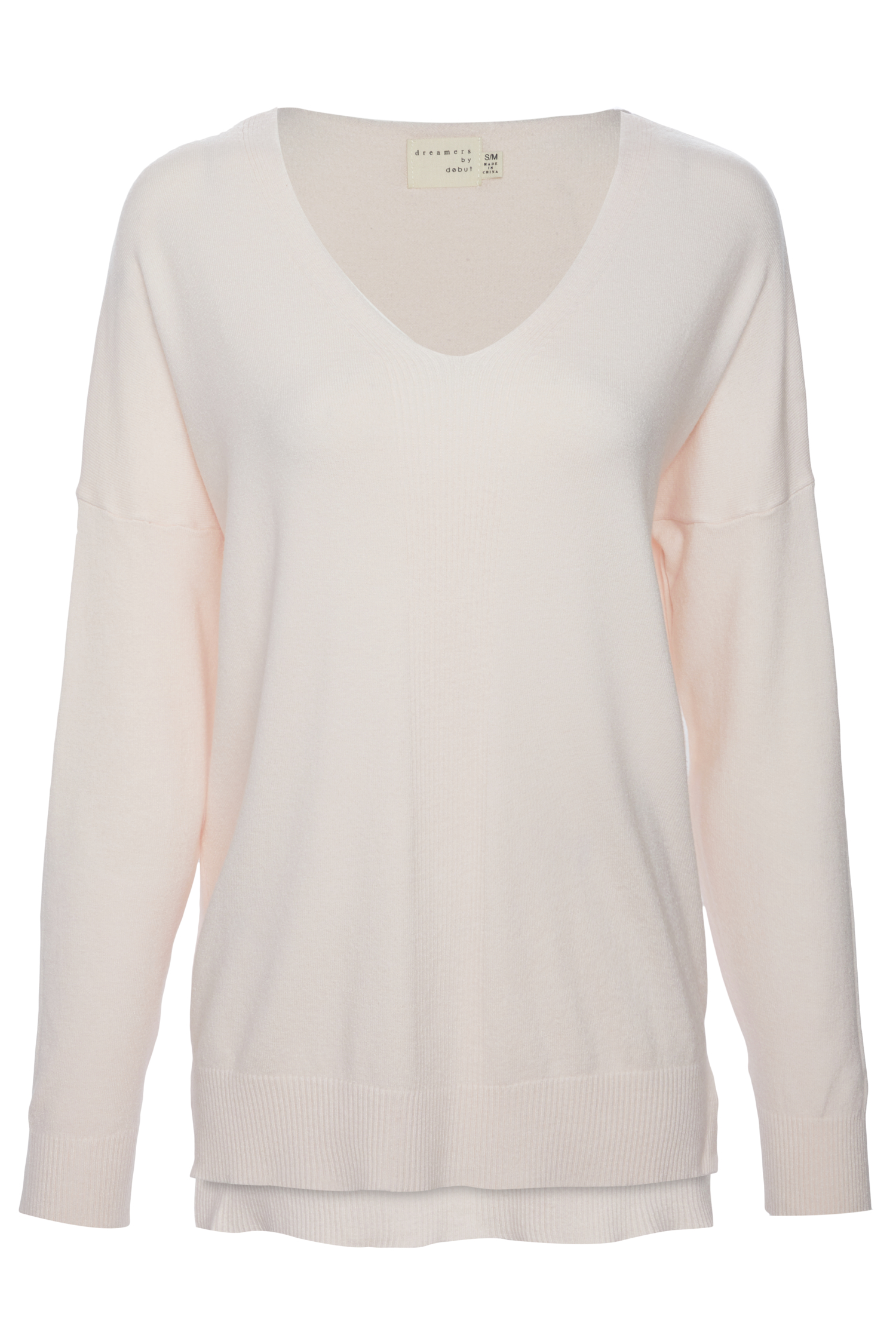 V Neck High Low Sweater
