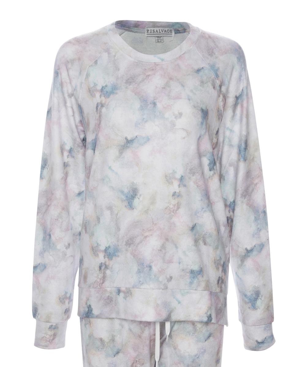 PJ Salvage Marble Long Sleeve Top