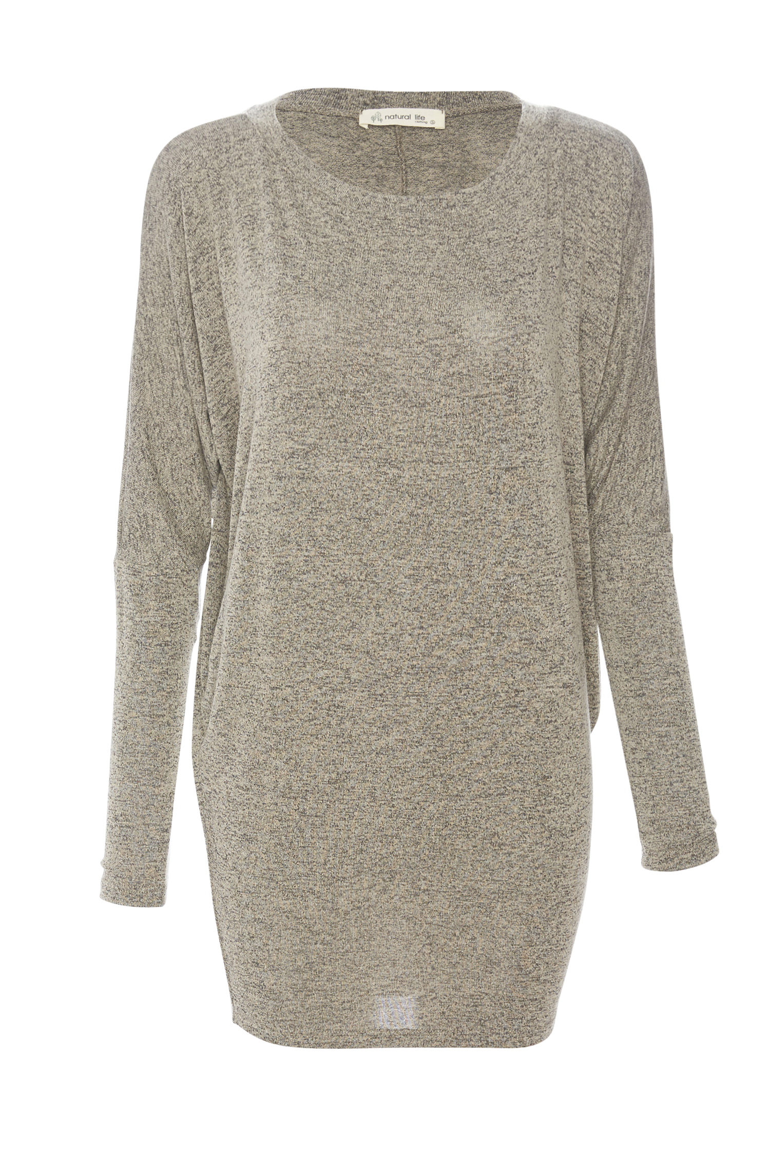 Boat Neck Long Sleeve Hacci Top