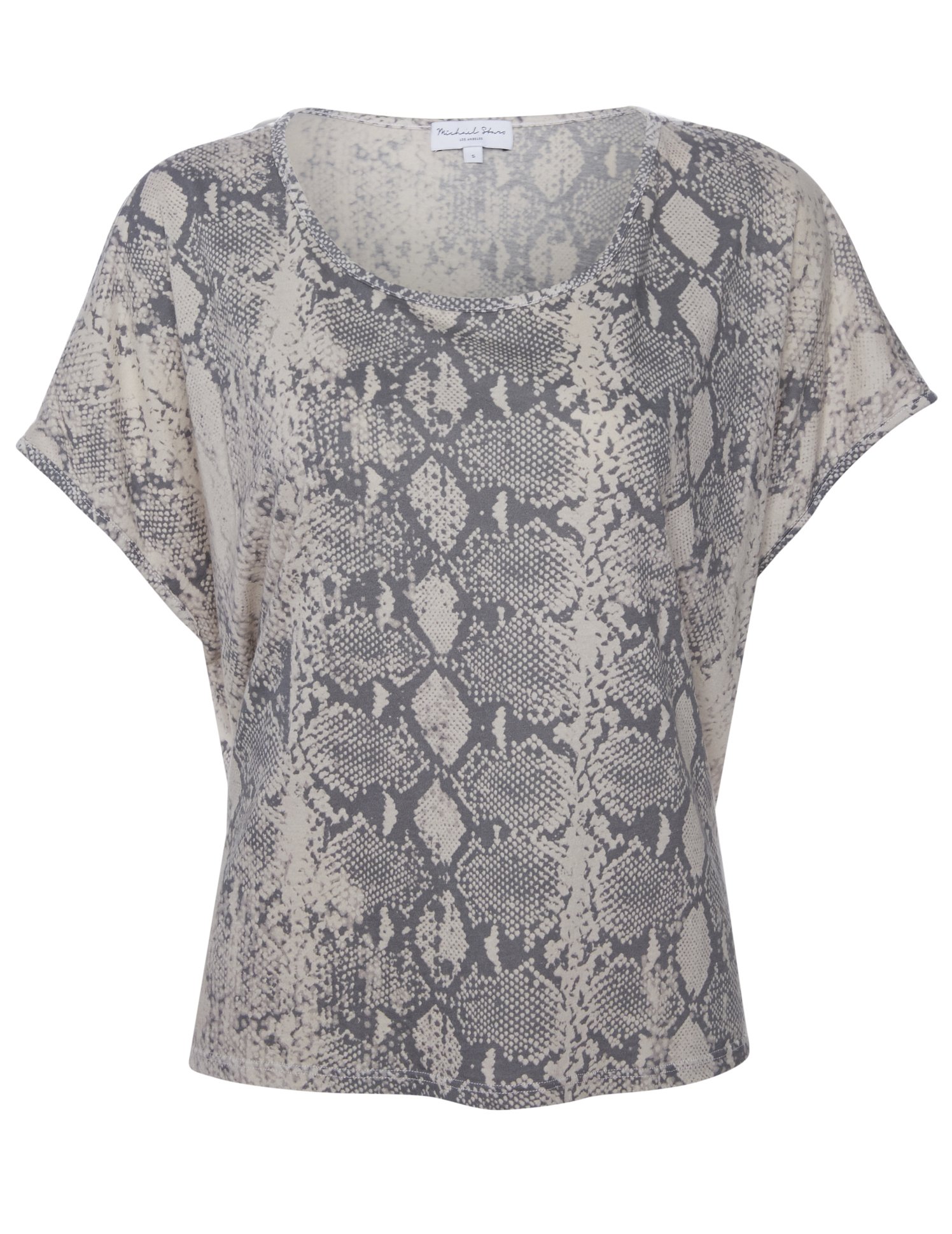 Michael Stars Snake Print Boxy Tee