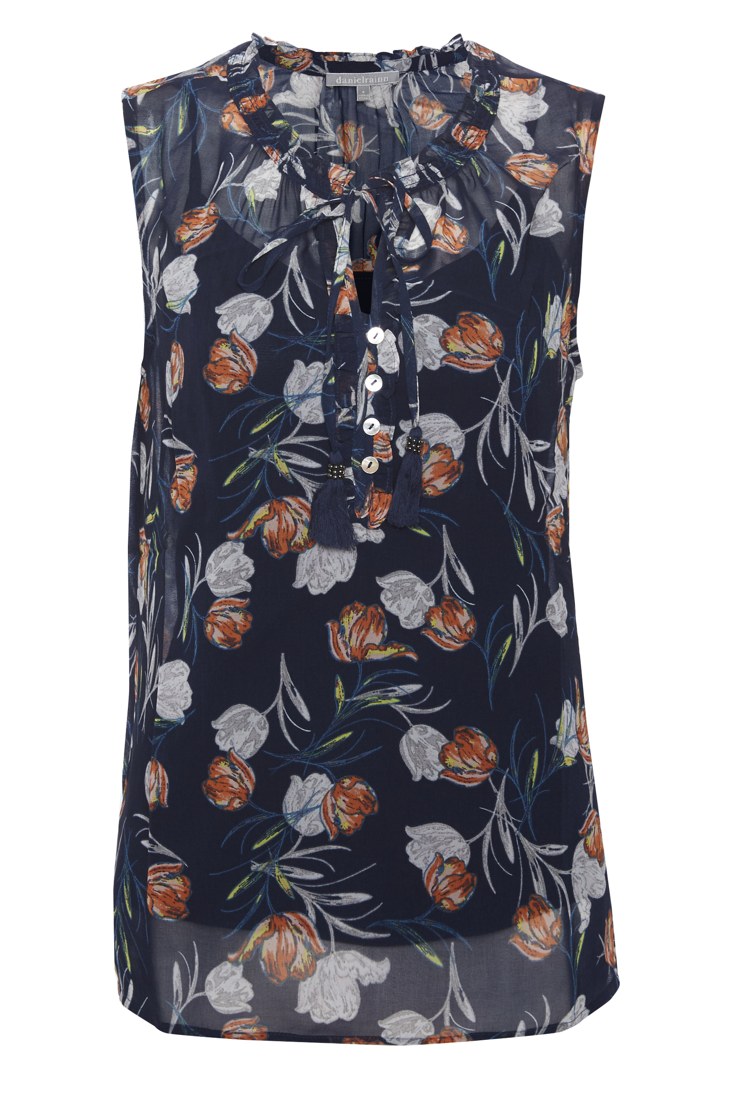 Daniel Rainn Sleeveless Floral Print Top