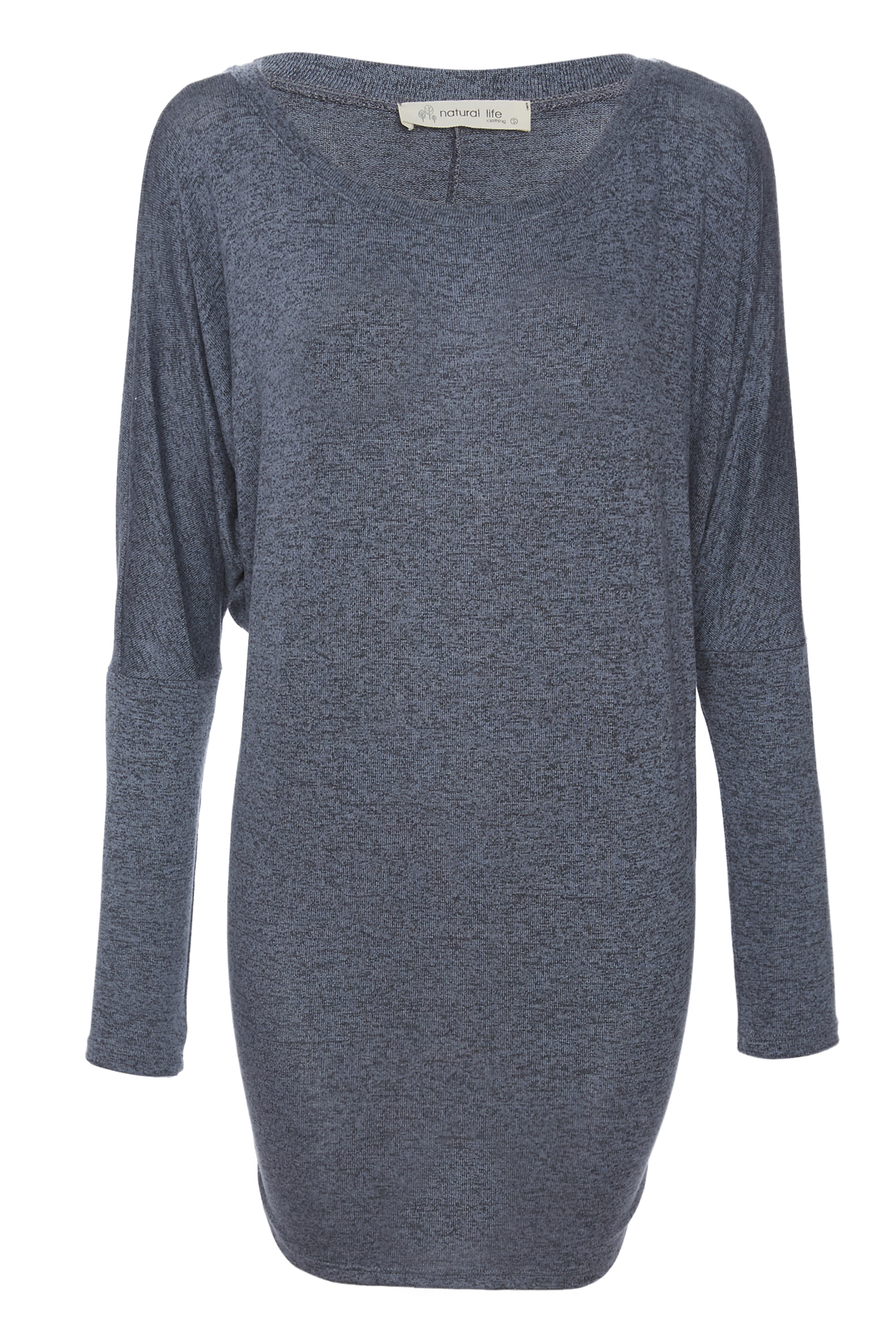 Boat Neck Long Sleeve Hacci Top