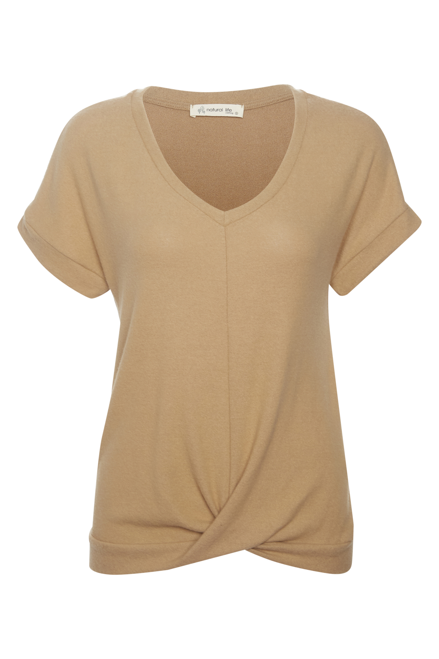 Front Knot Short Sleeve Top