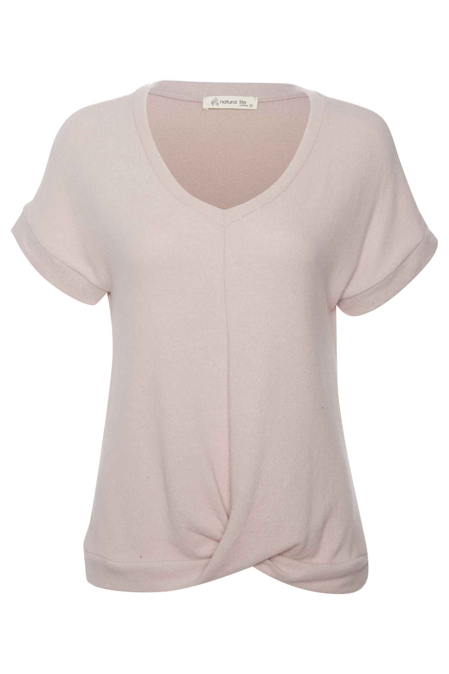 Front Knot Short Sleeve Top