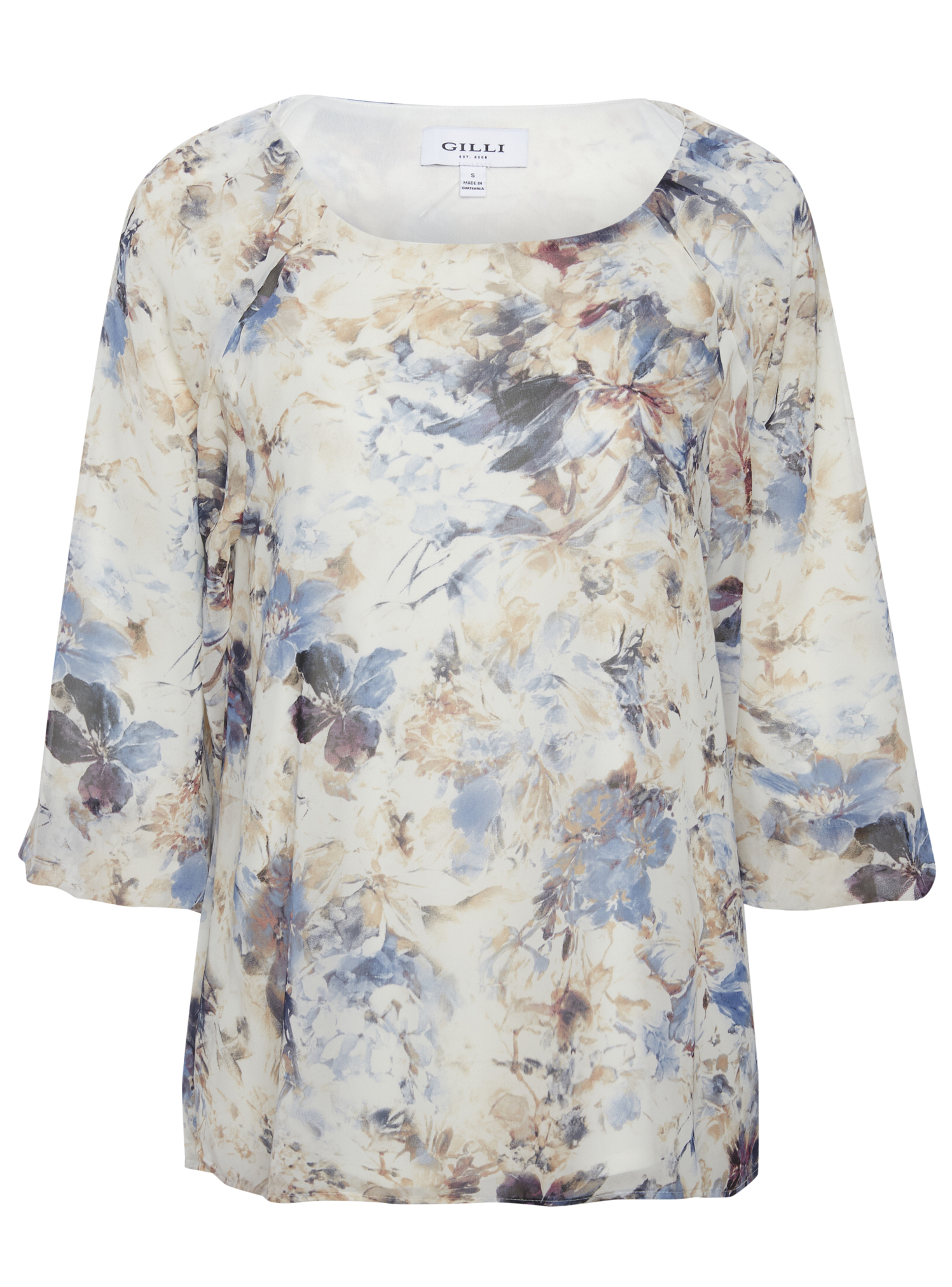 Long Sleeve Floral Print Blouse