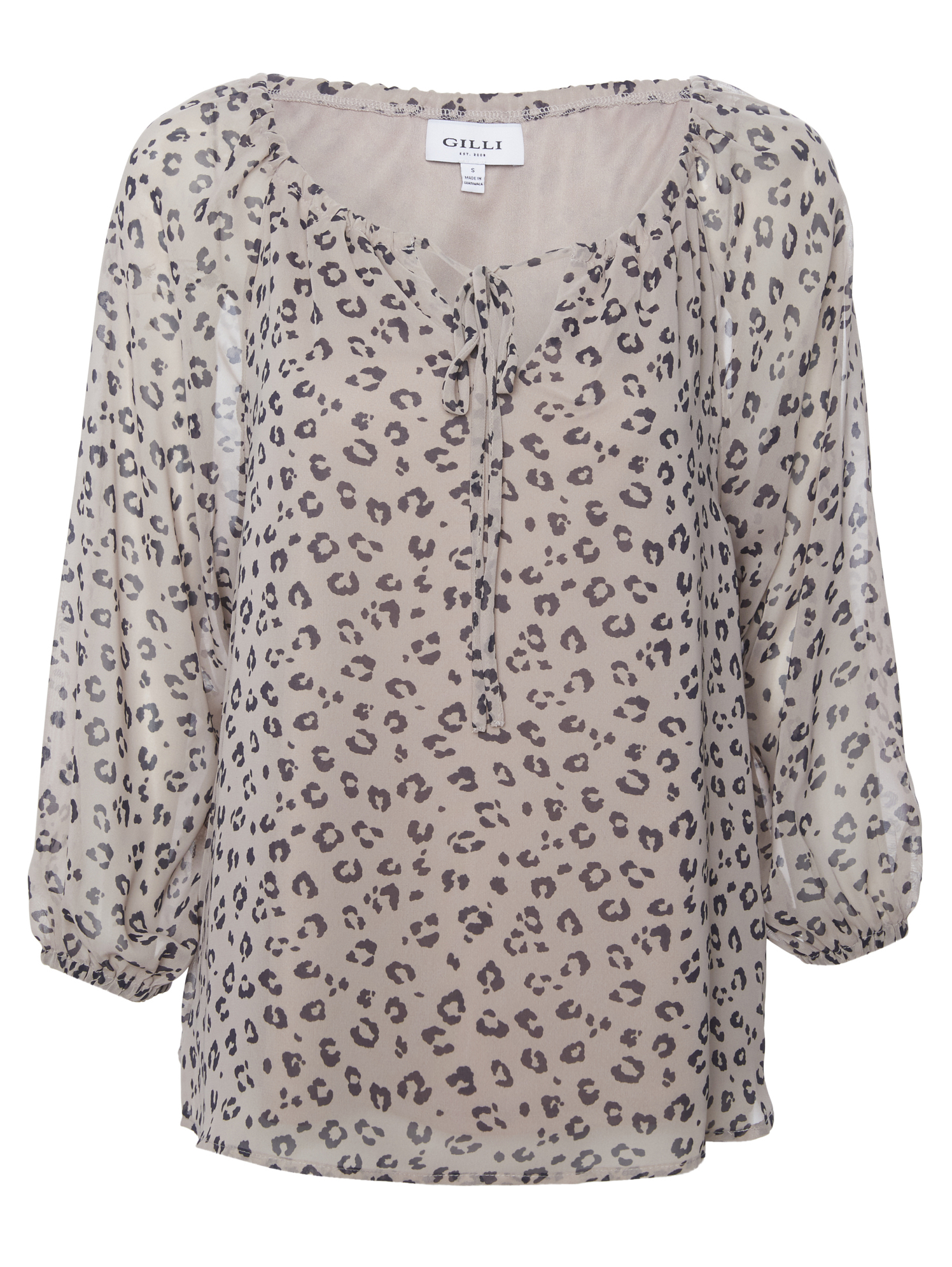 Printed Split Neck Blouse