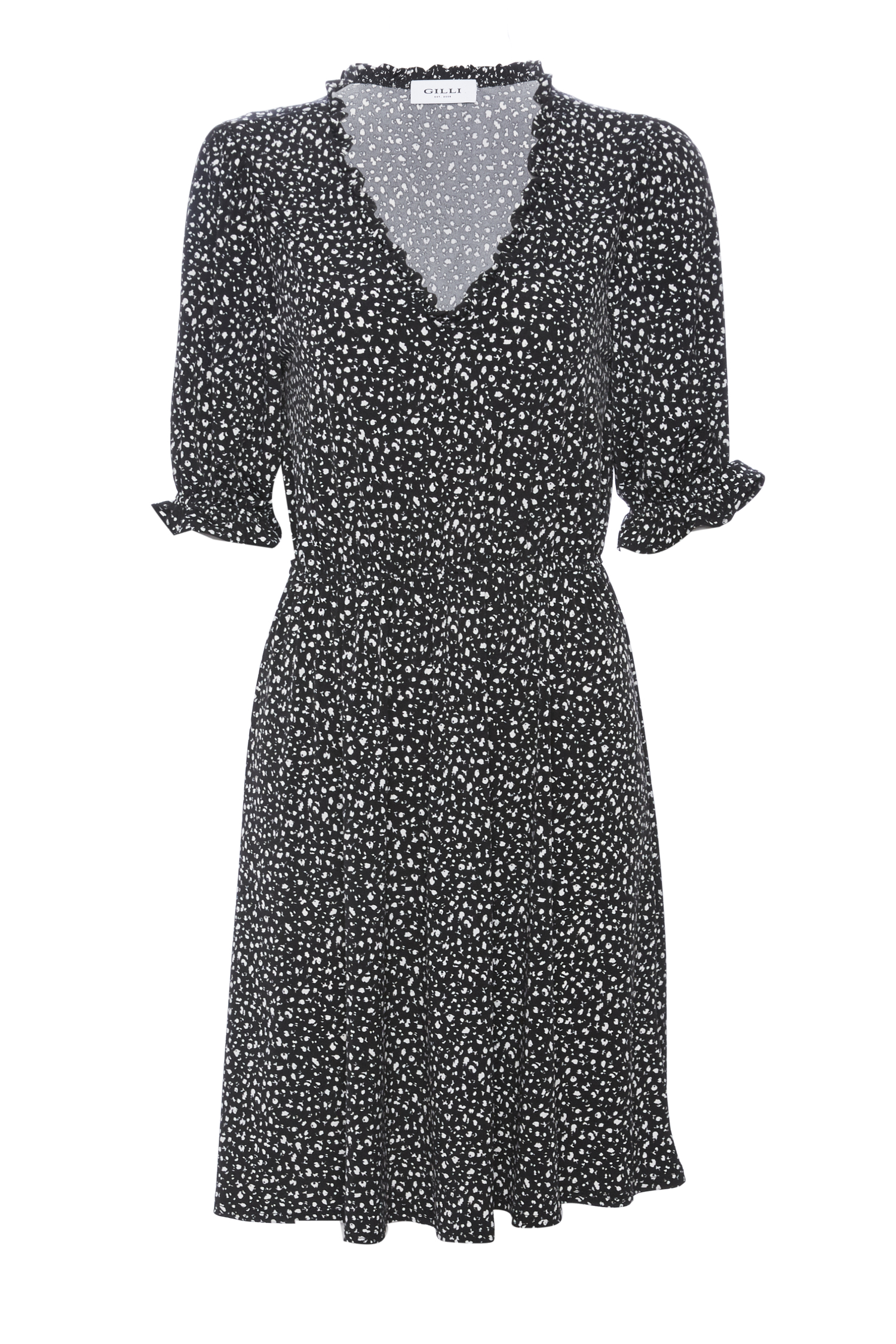Printed Short Sleeve Dress