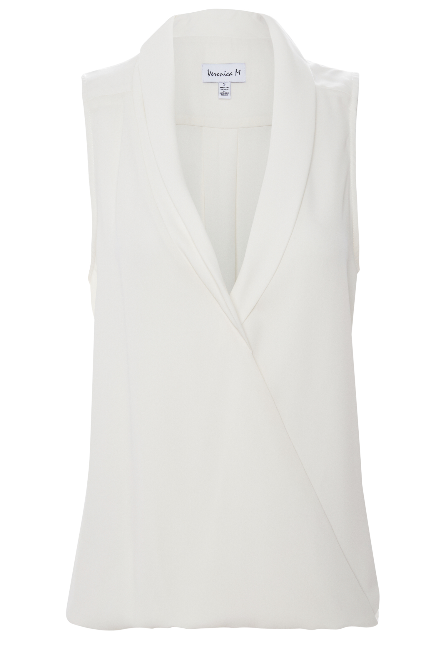 Veronica M Sleeveless Collared Top