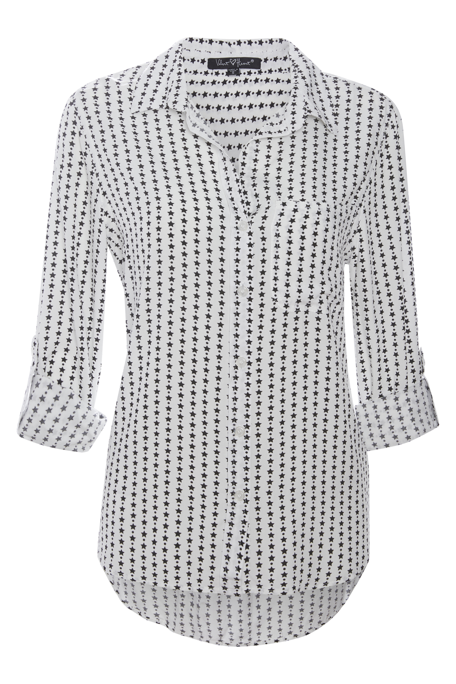 Velvet Heart Printed Blouse