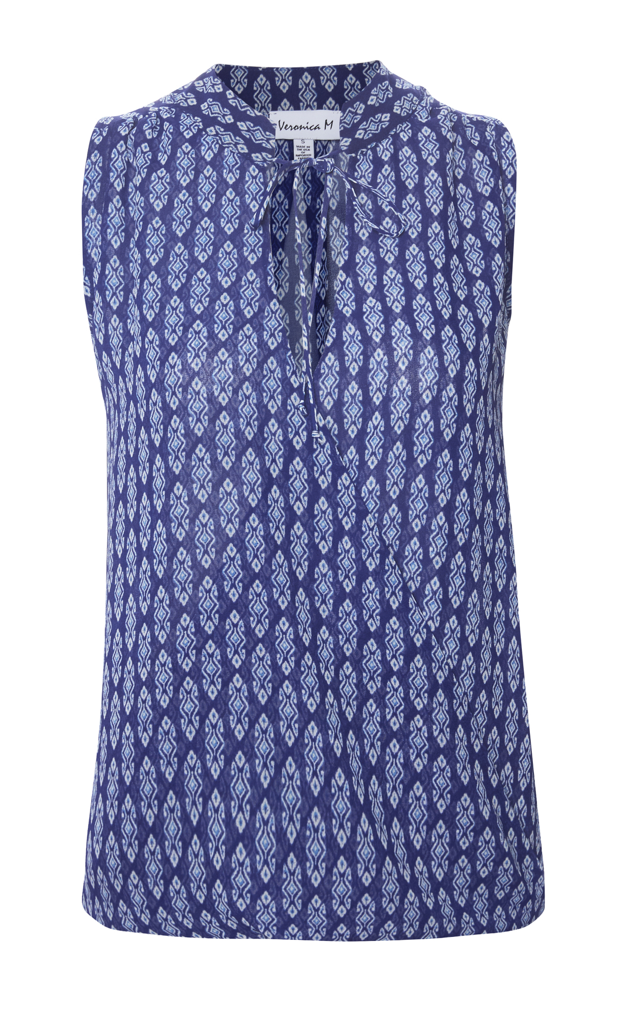 Veronica M Sleeveless Surplice Top