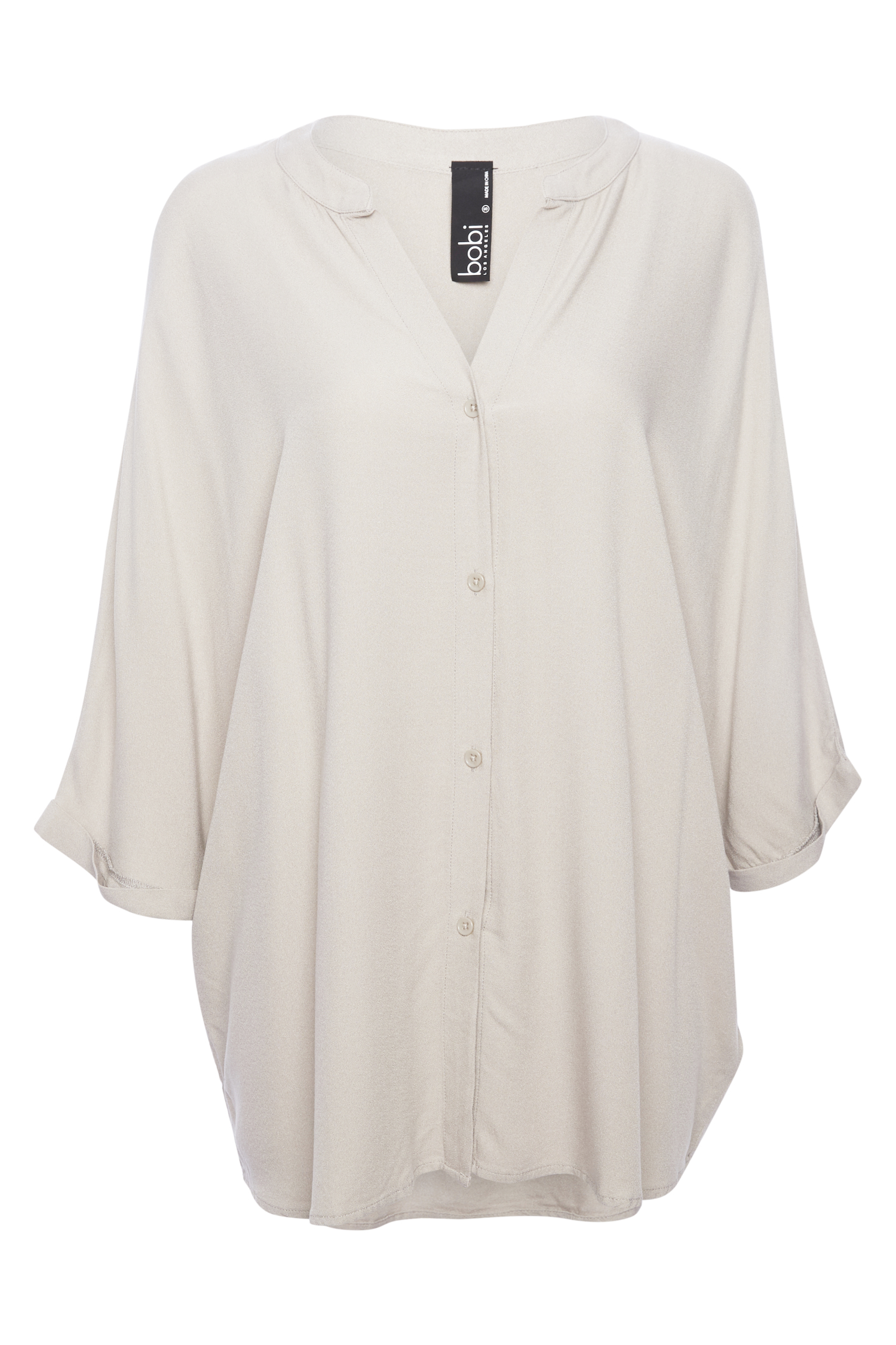 BOBI Oversized Button Front Top