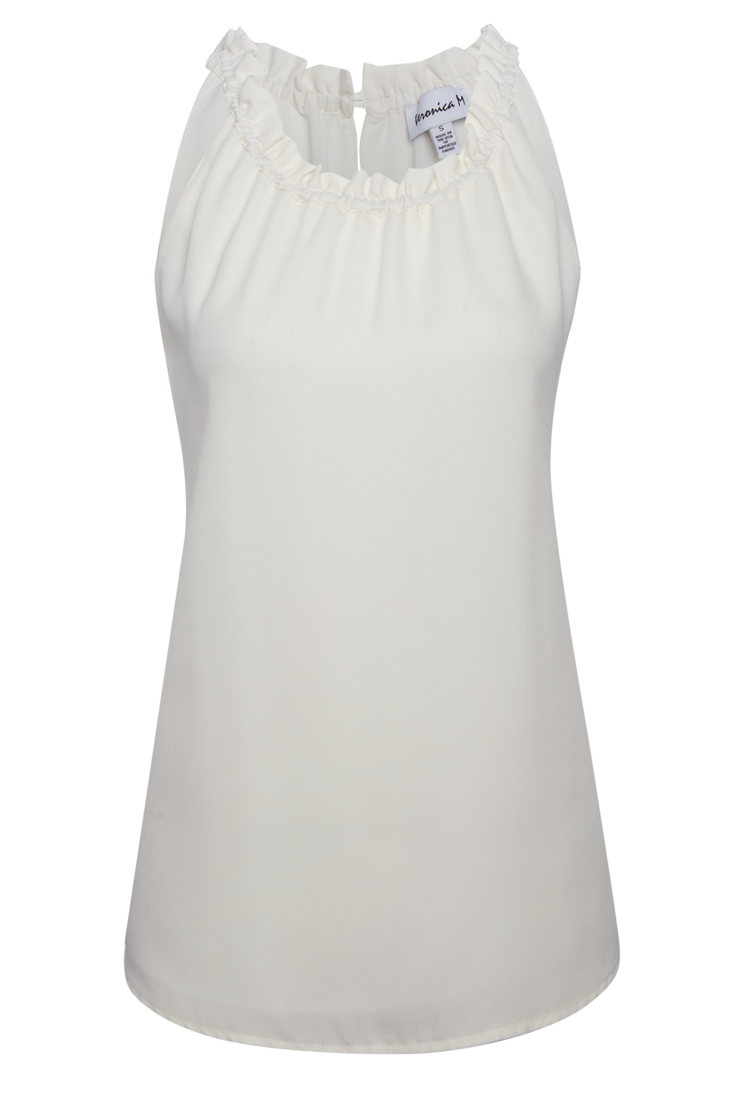 Victoria Sleeveless Ruffle Top