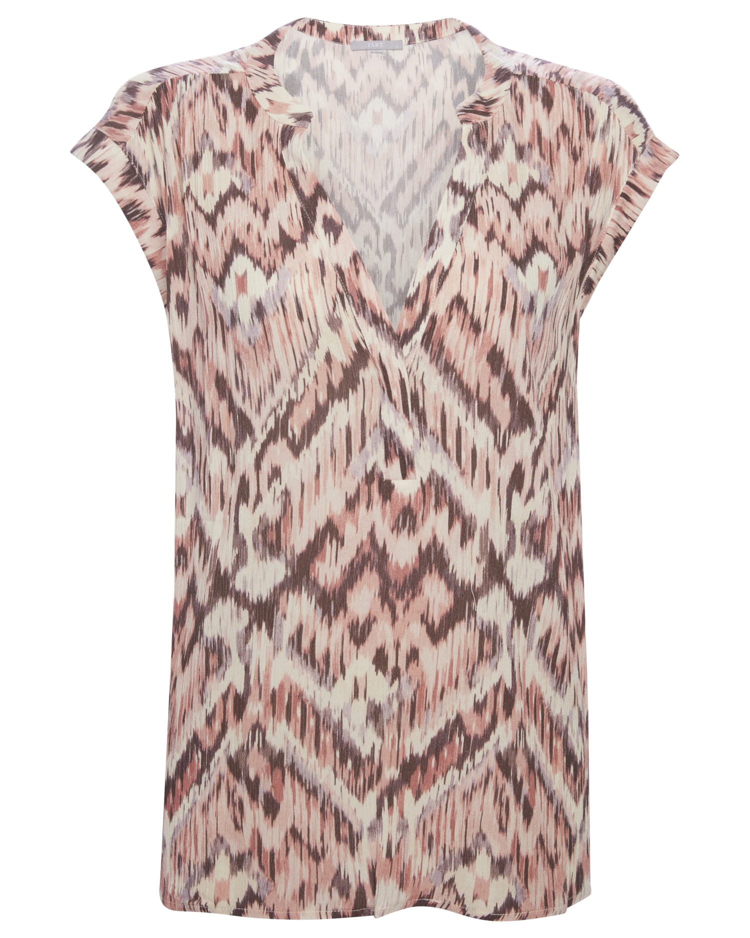 Tart Collections Abstract Chevron Print Top