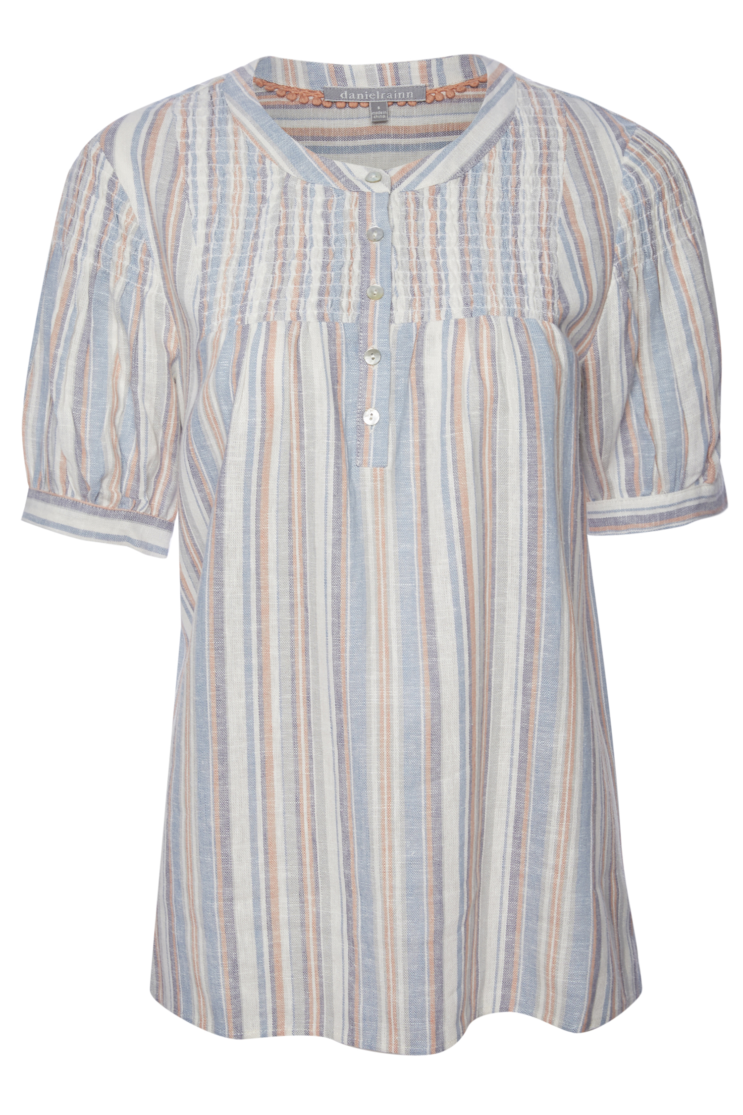 Daniel Rainn Short Sleeve Striped Top