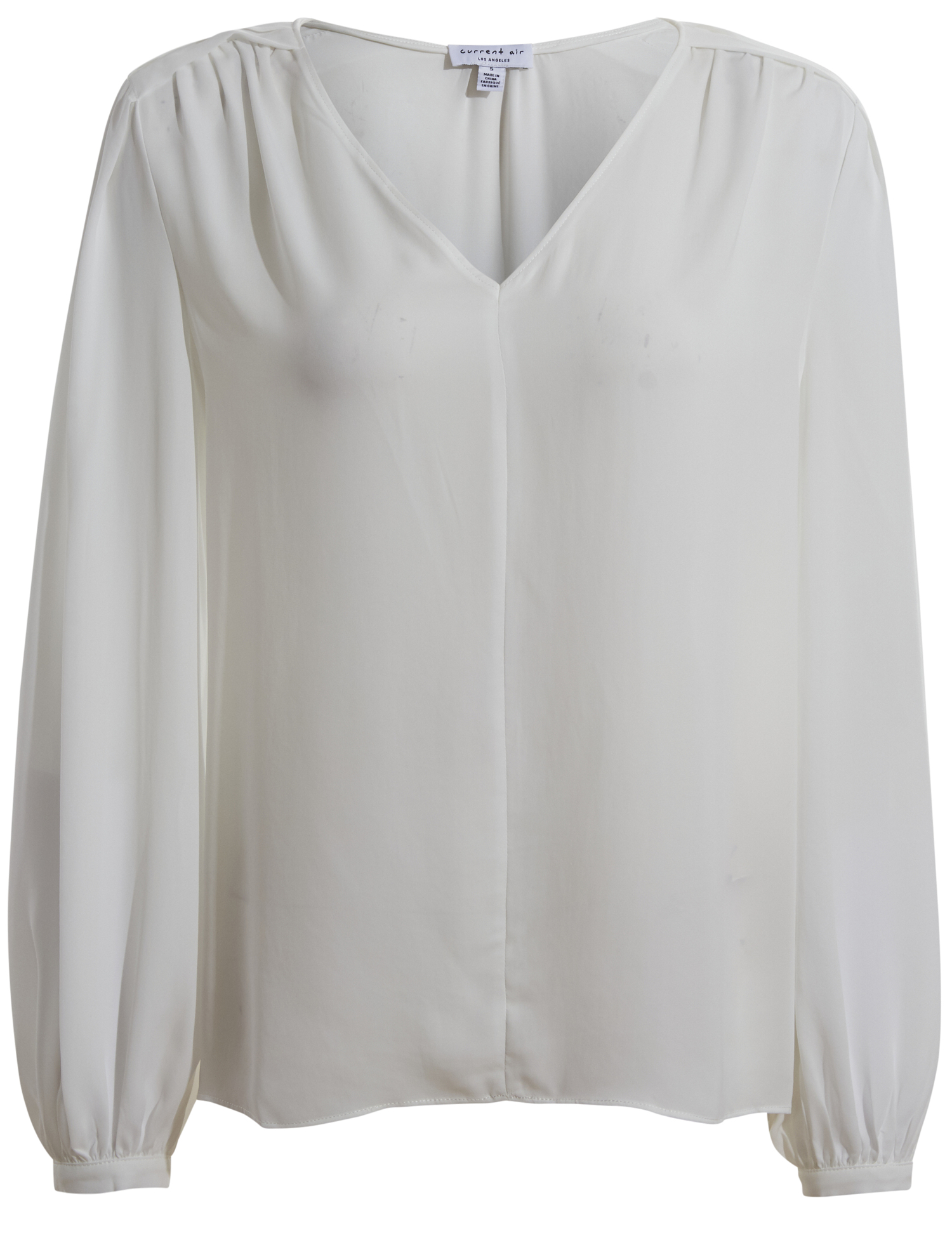 V-Neck Long Sleeve Blouse