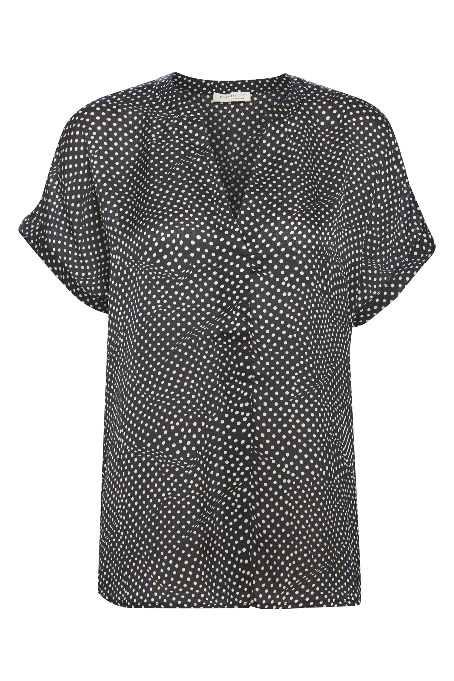 Polka Dot Short Sleeve Top