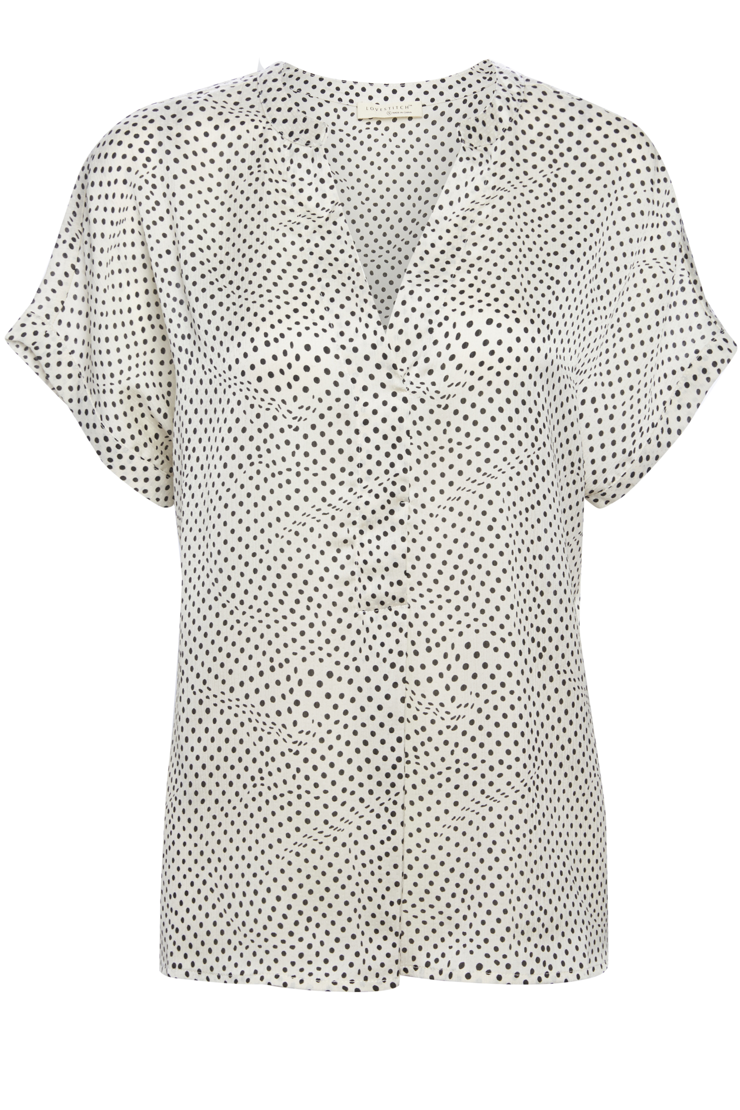 Polka Dot Short Sleeve Top