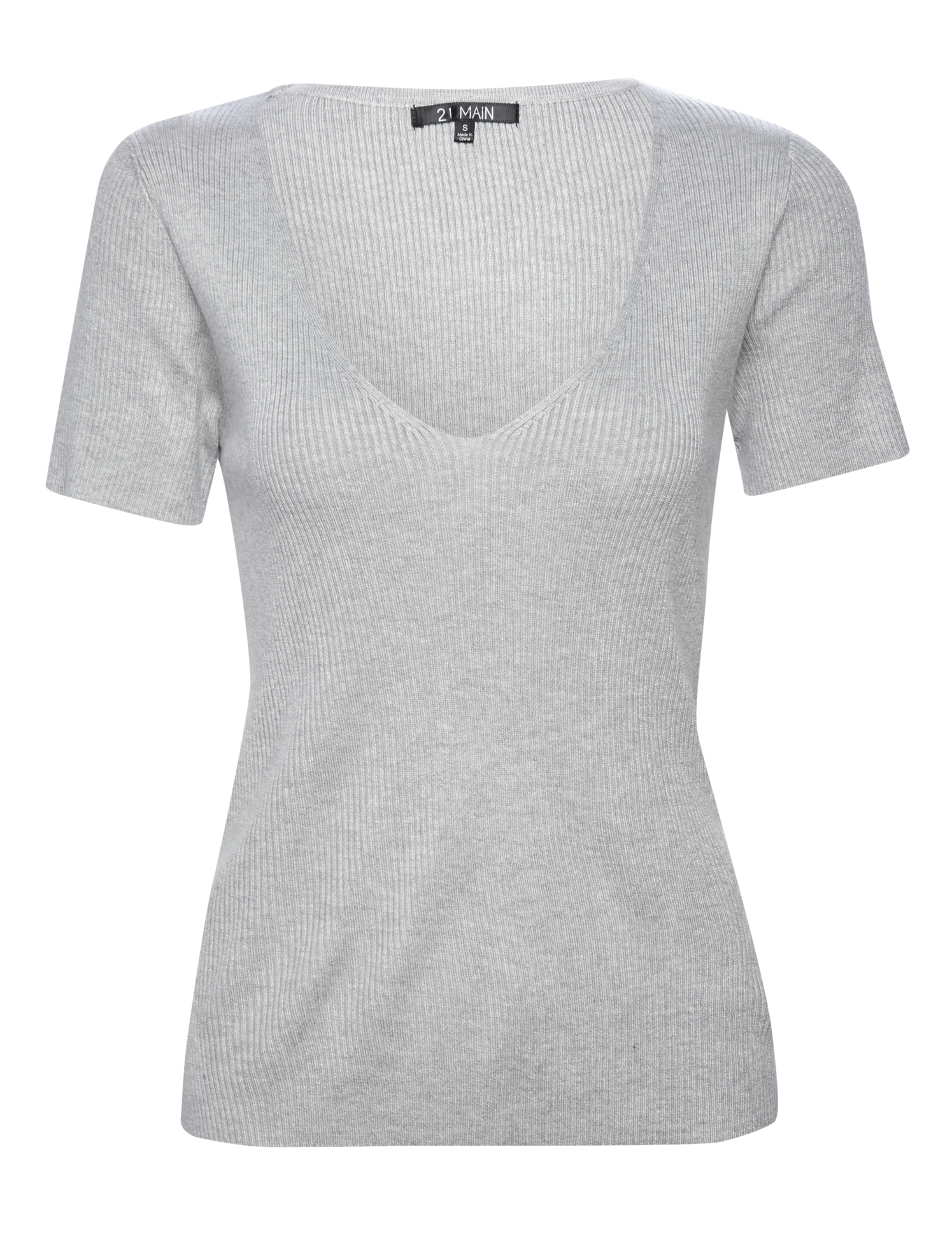 V Neck Fitted T-Shirt