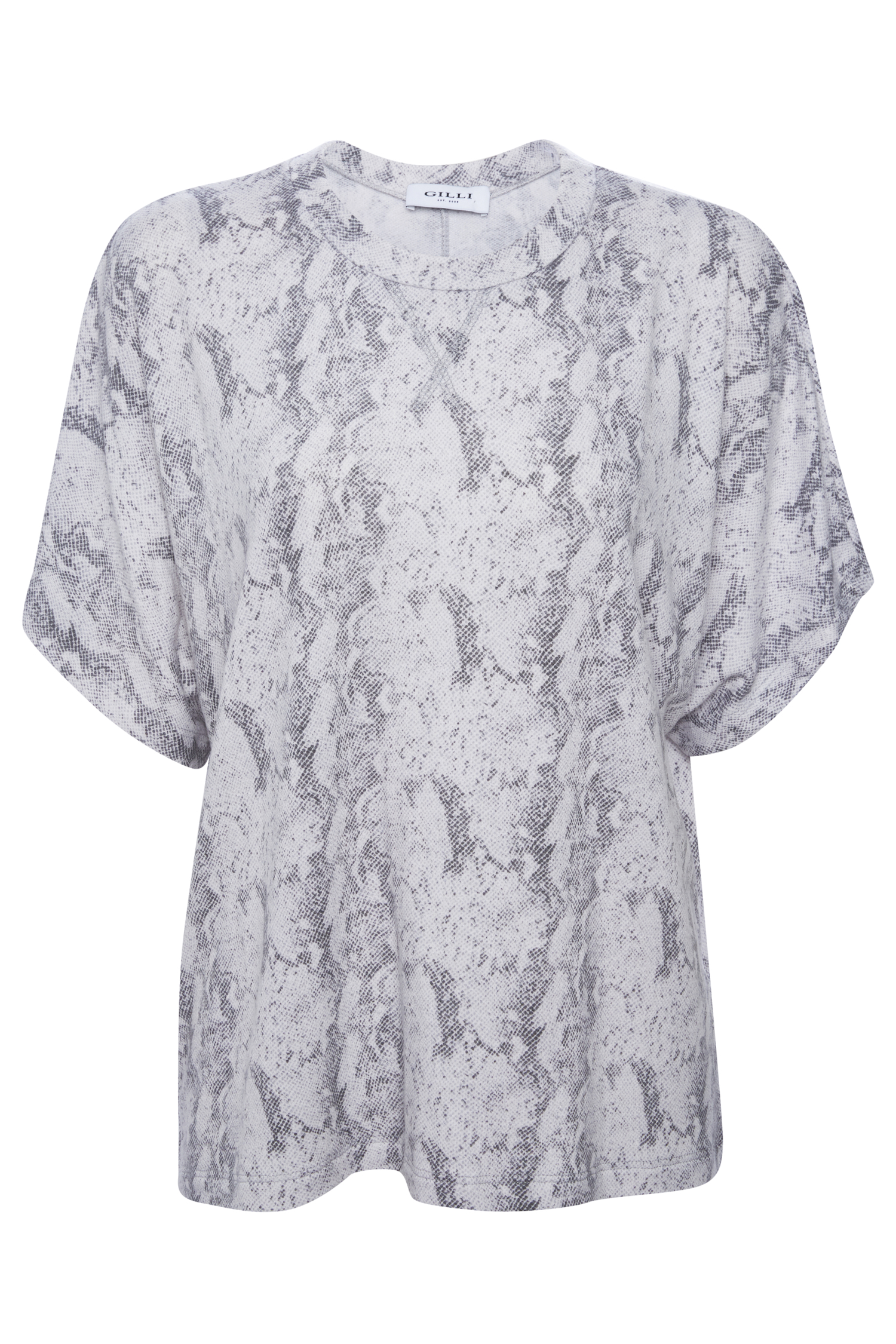 Dolman Sleeve Snake Print Top