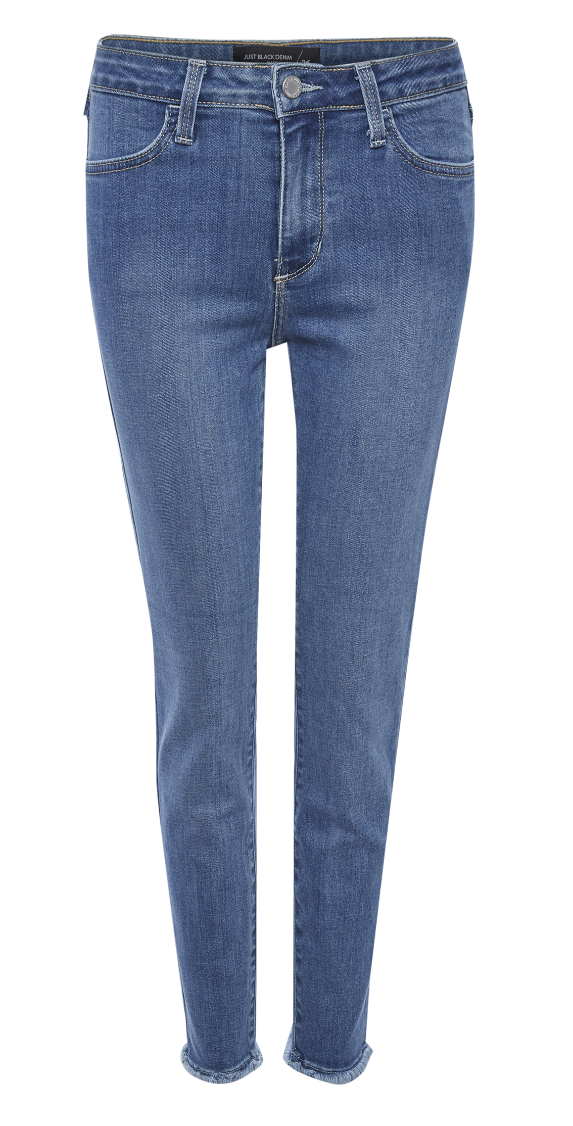 Just Black Frayed Hem Skinny Jean